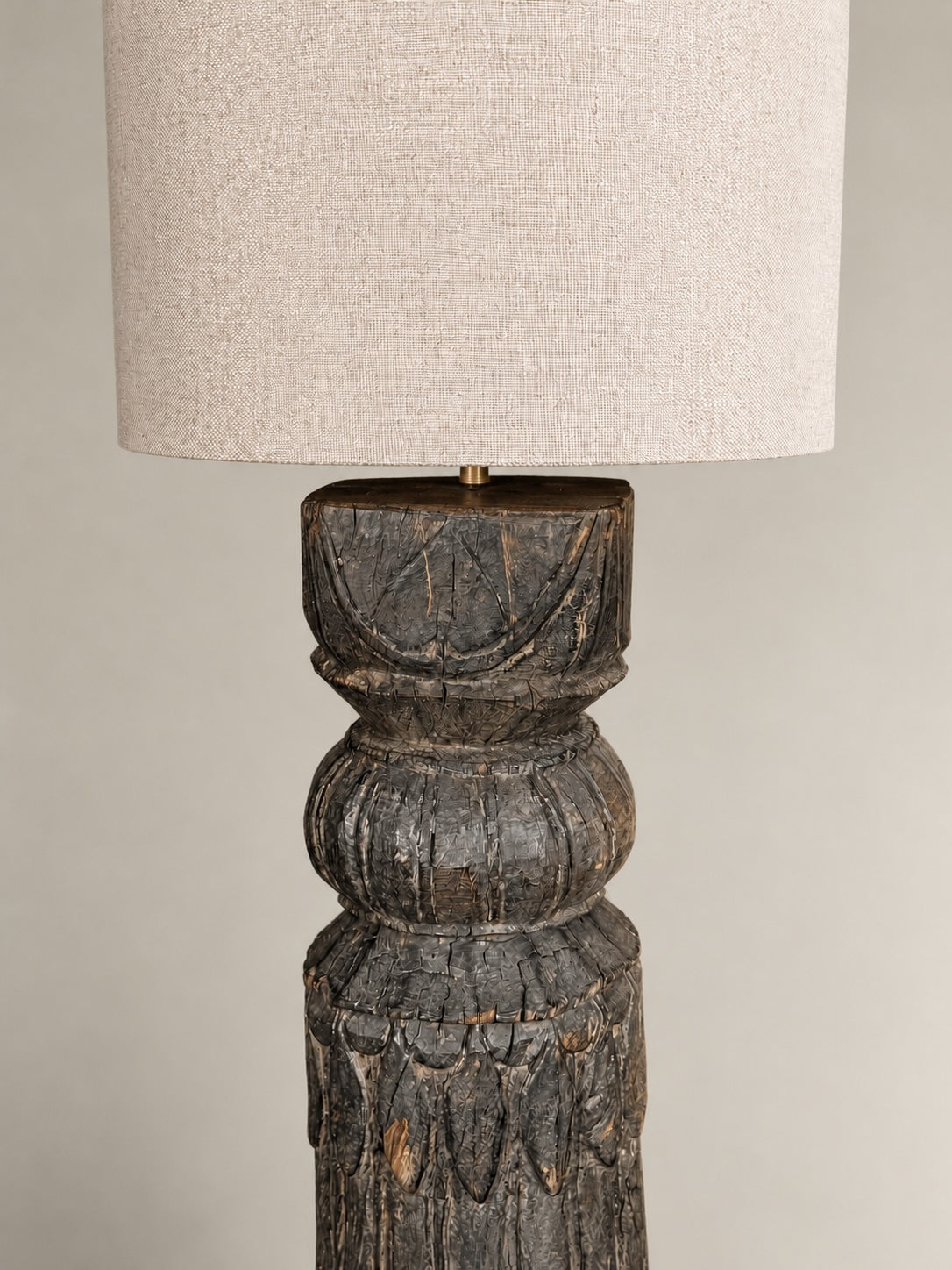 antique pillar floor lamp