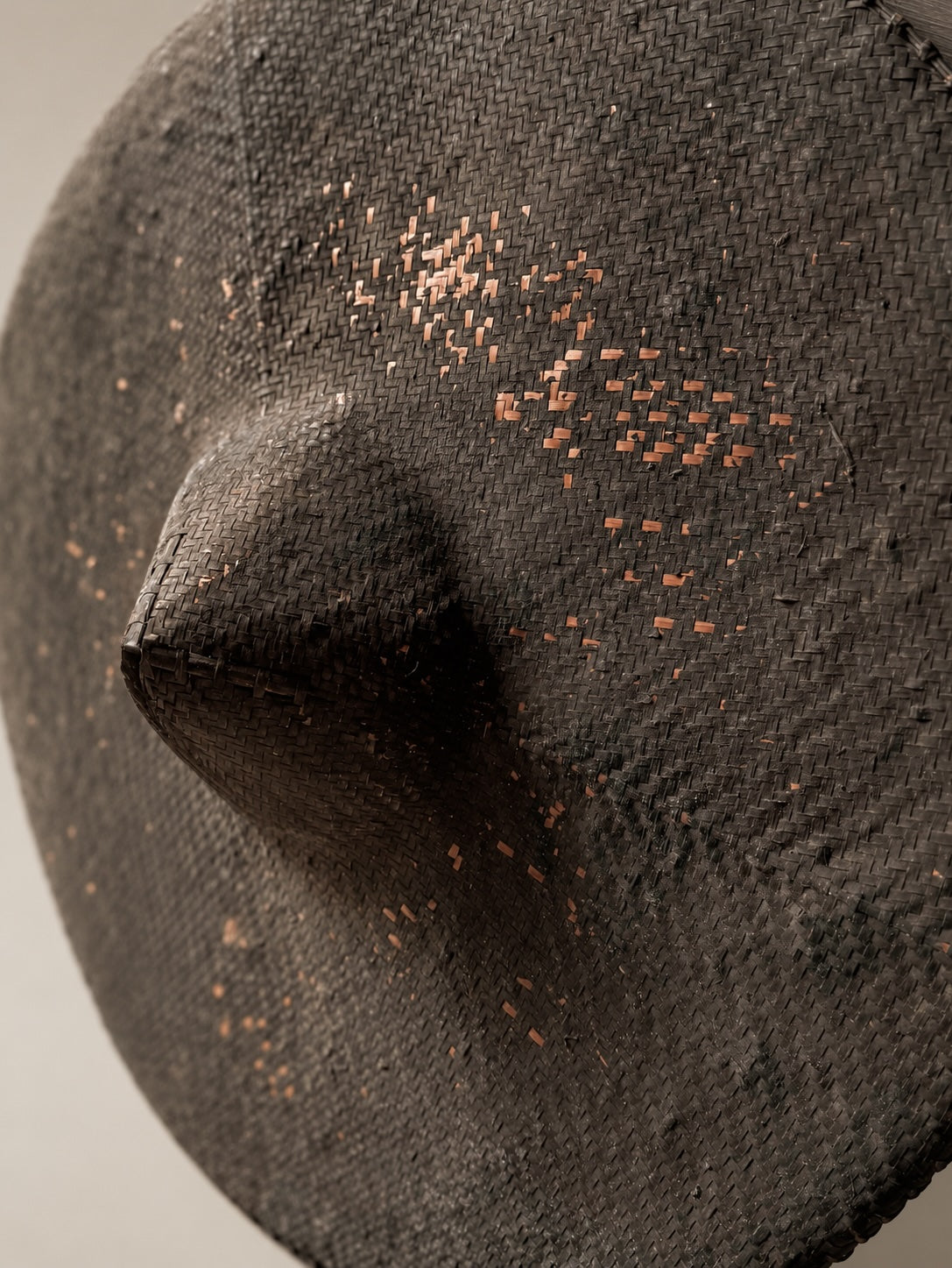 antique Chinese farmer's hat #3