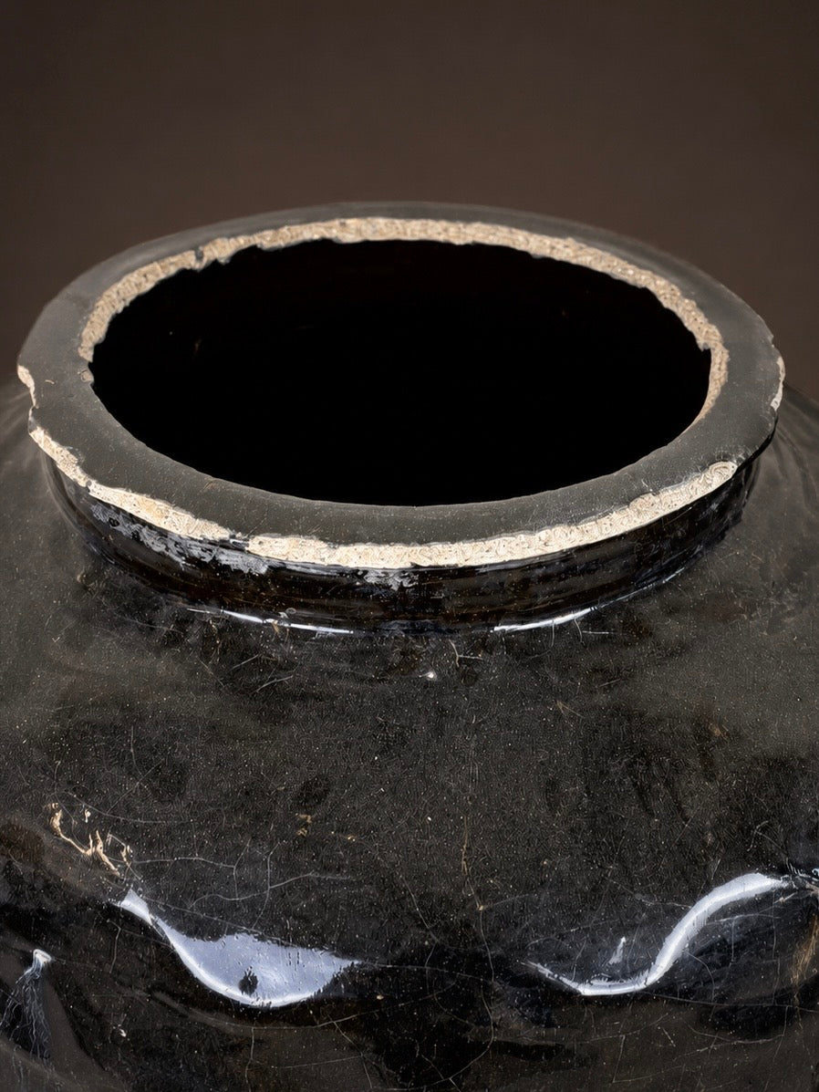 Shanxi Black - pair of very large antique vessels