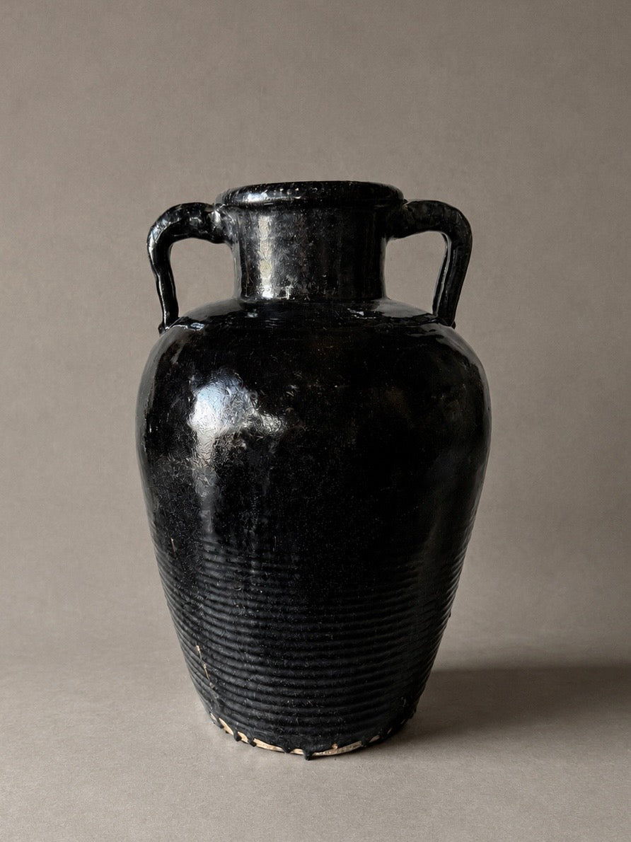 Shanxi black - tall vessel / handle No. 3