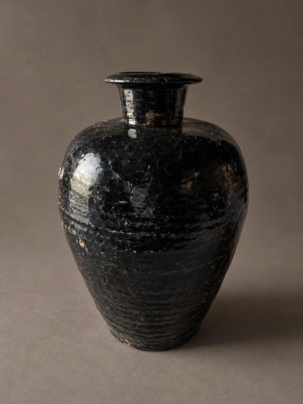 Shanxi black - tall vessel / high neck No. 2
