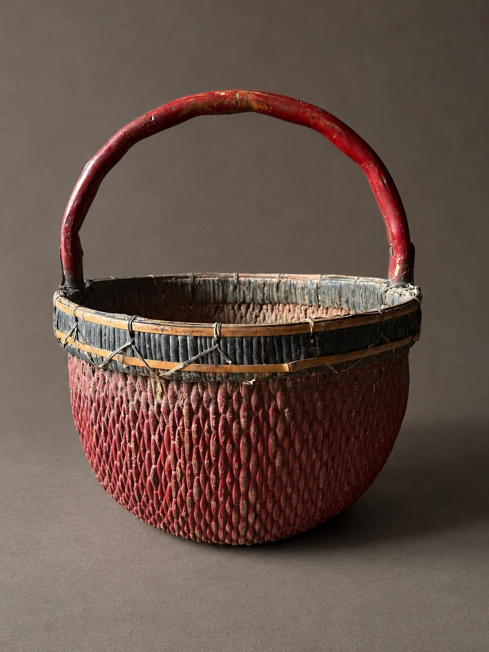 antique basket w/ handle No. 5