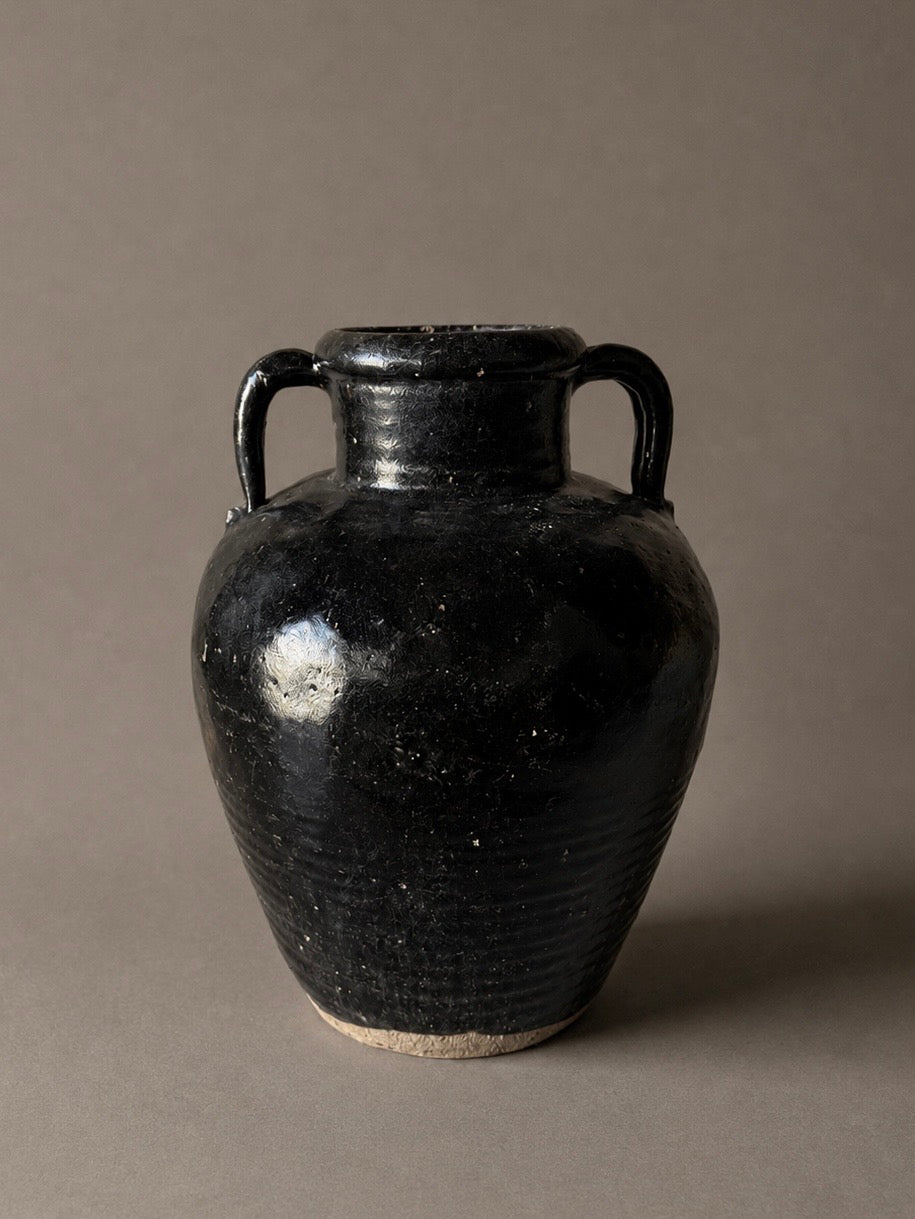 Shanxi black - tall vessel / handle No. 4