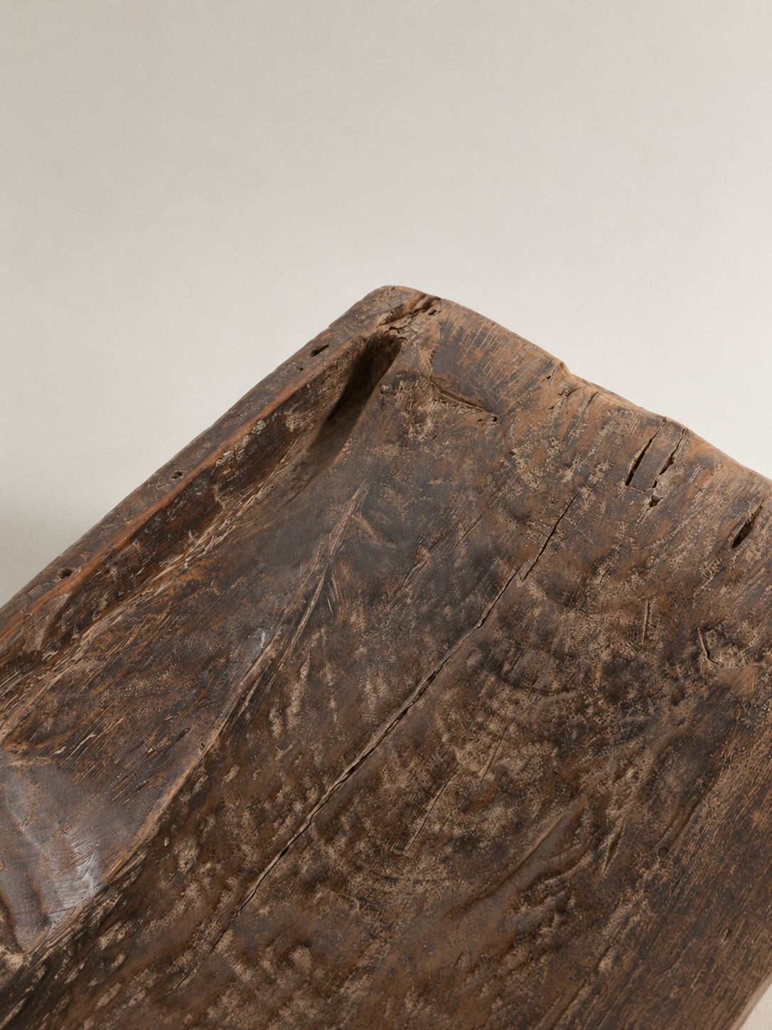 curved wooden bench