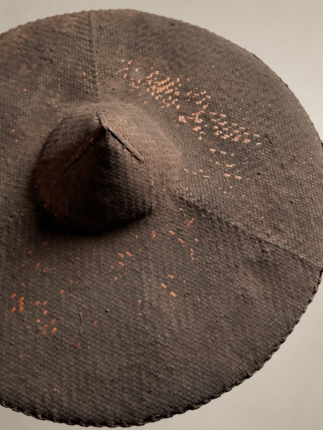antique Chinese farmer's hat #3