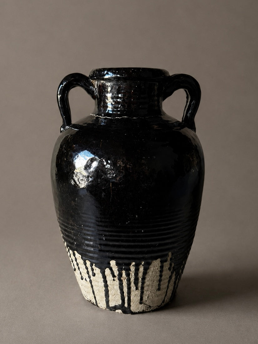 Shanxi black - tall vessel / handle No. 2