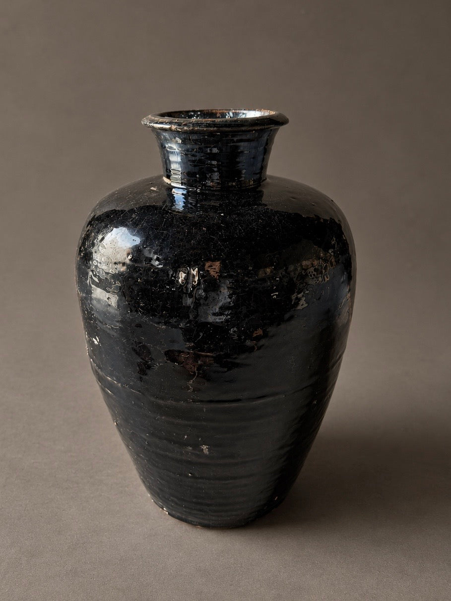 Shanxi black - tall vessel / high neck No. 1
