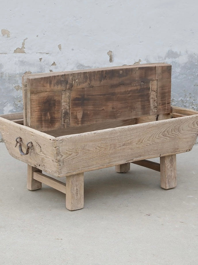 coffee table old feeding trough