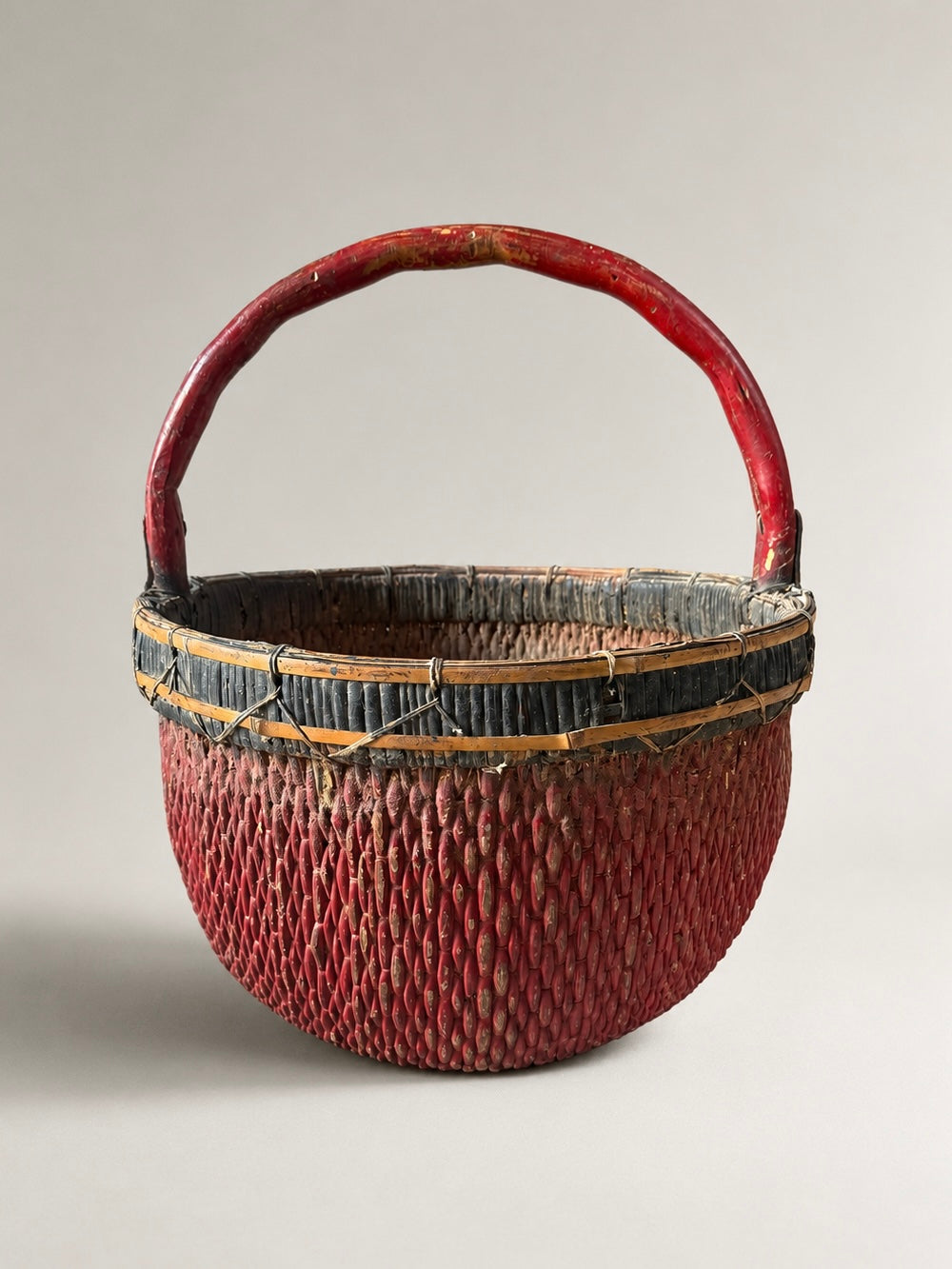 antique basket w/ handle No. 5
