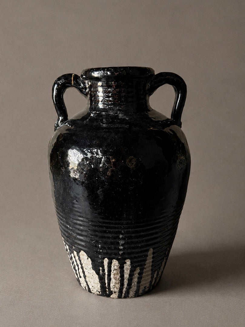 Shanxi black - tall vessel / handle No. 2