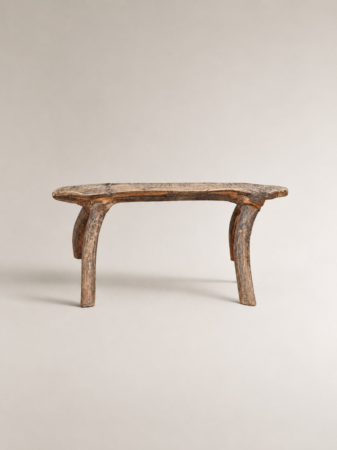 Old bench natural shape
