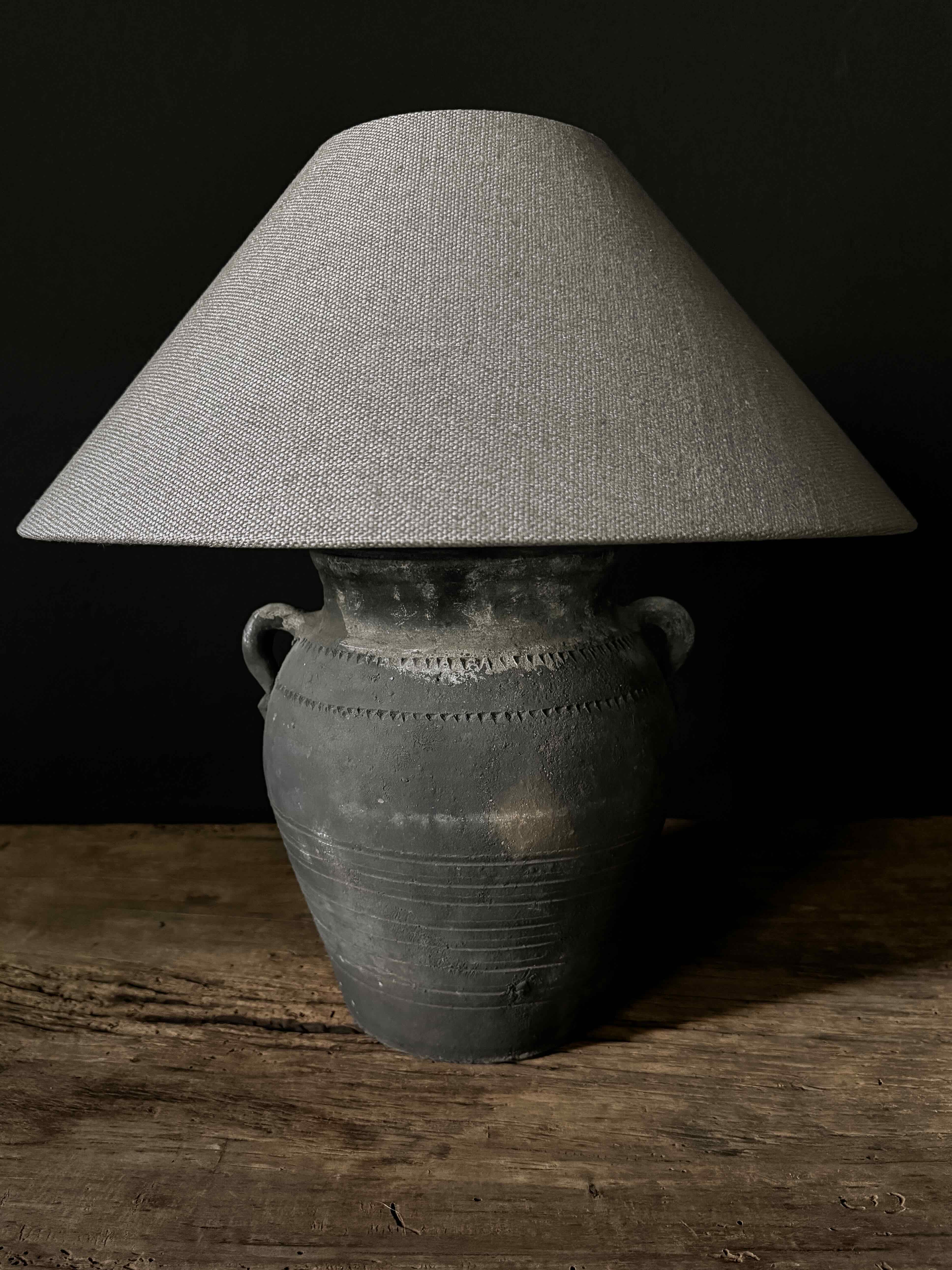 table lamp raw Chinese jar #4