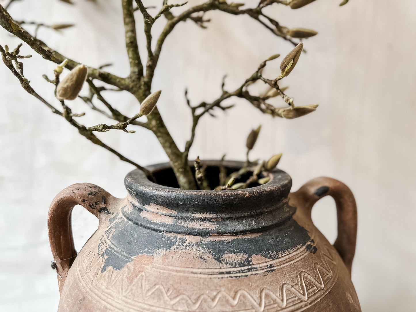 Antique Turkish olive pot #3