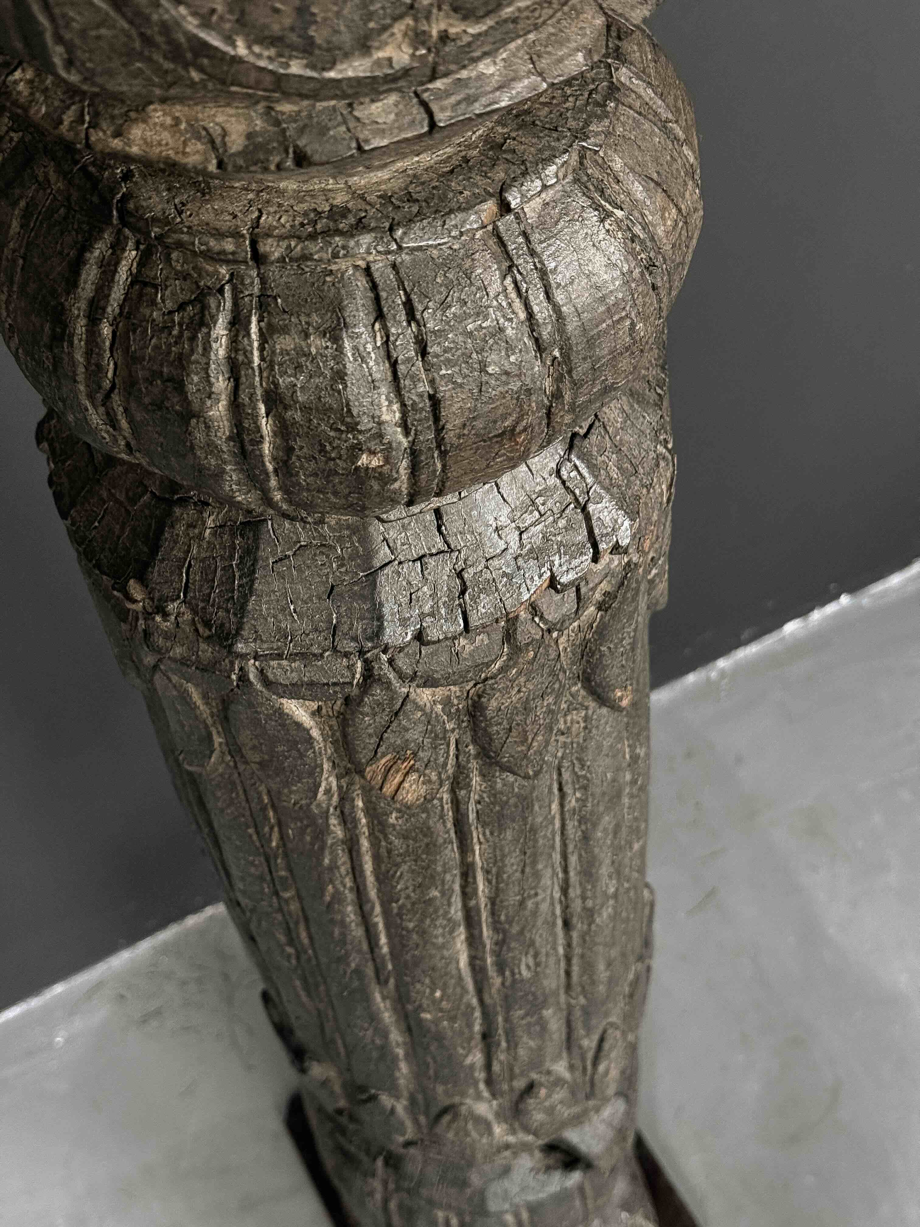 antique pillar floor lamp