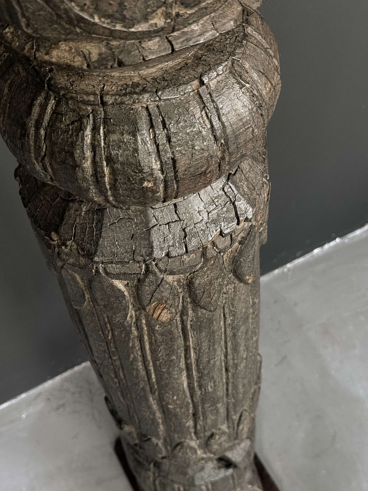 antique pillar floor lamp