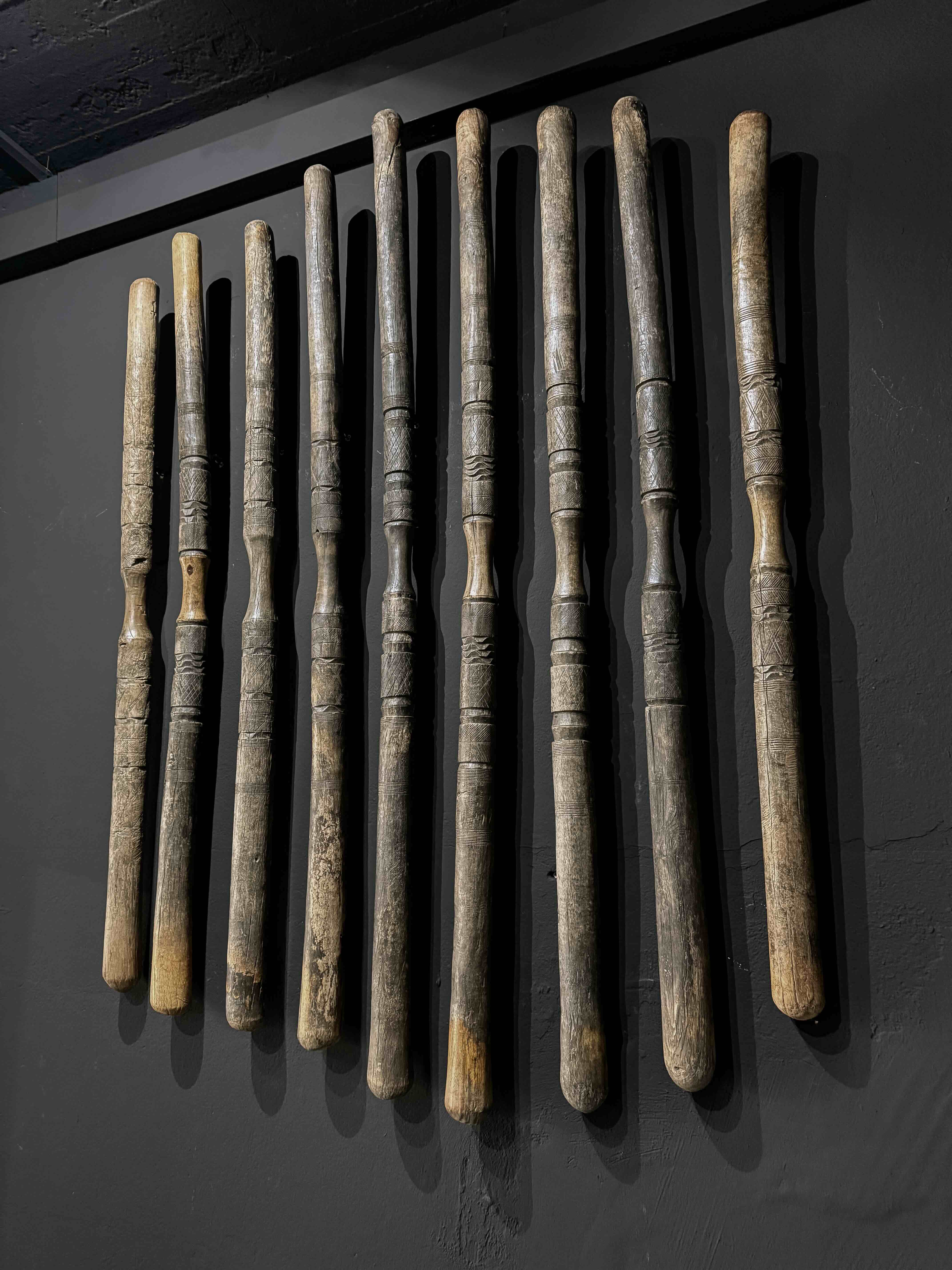 old Peulh pylons from Niger – set of nine