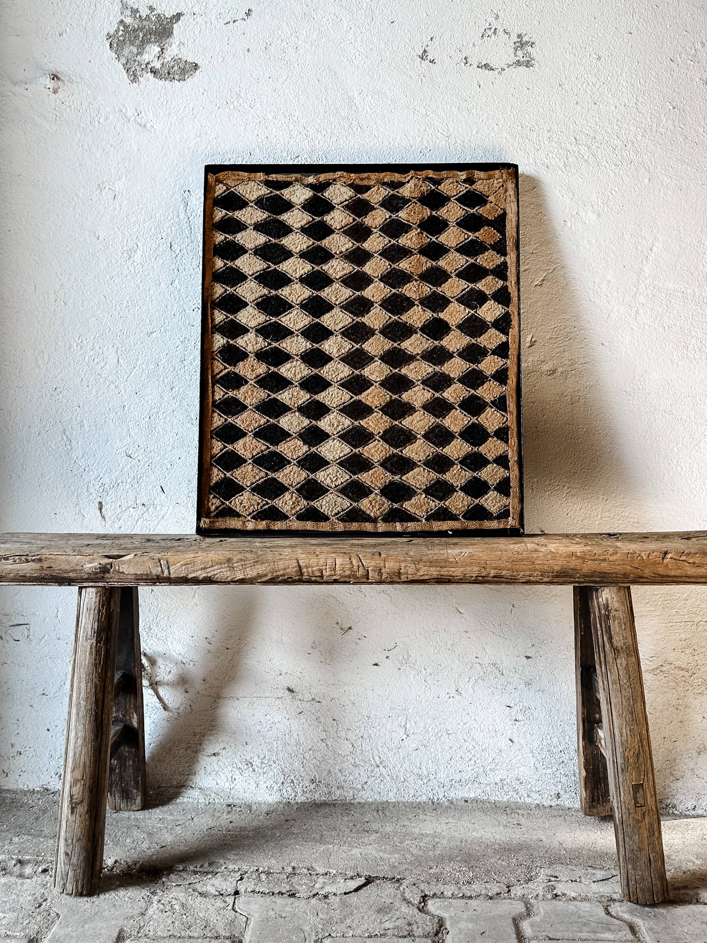 Kasai velvet / Kuba cloth framed