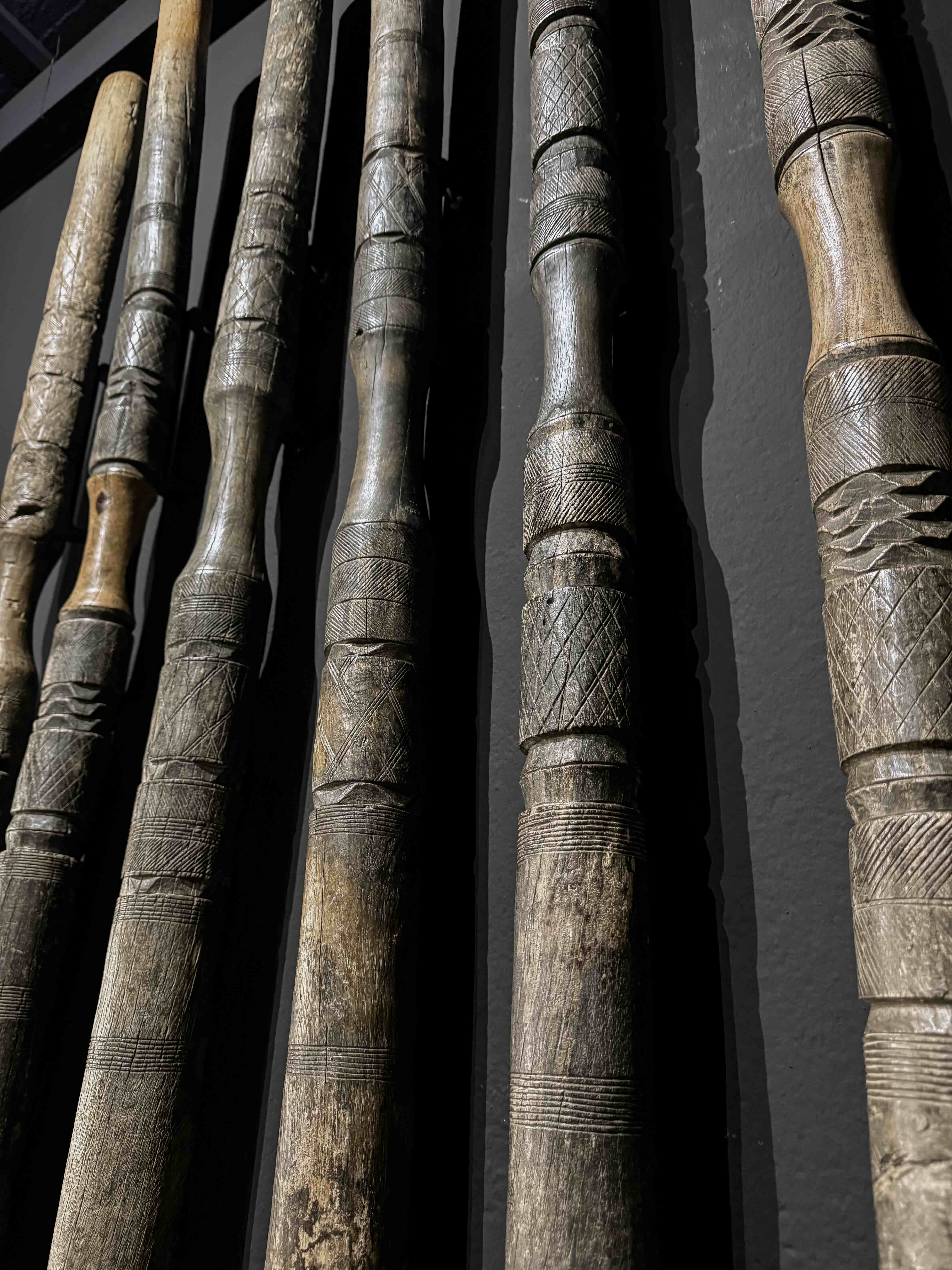 old Peulh pylons from Niger – set of nine