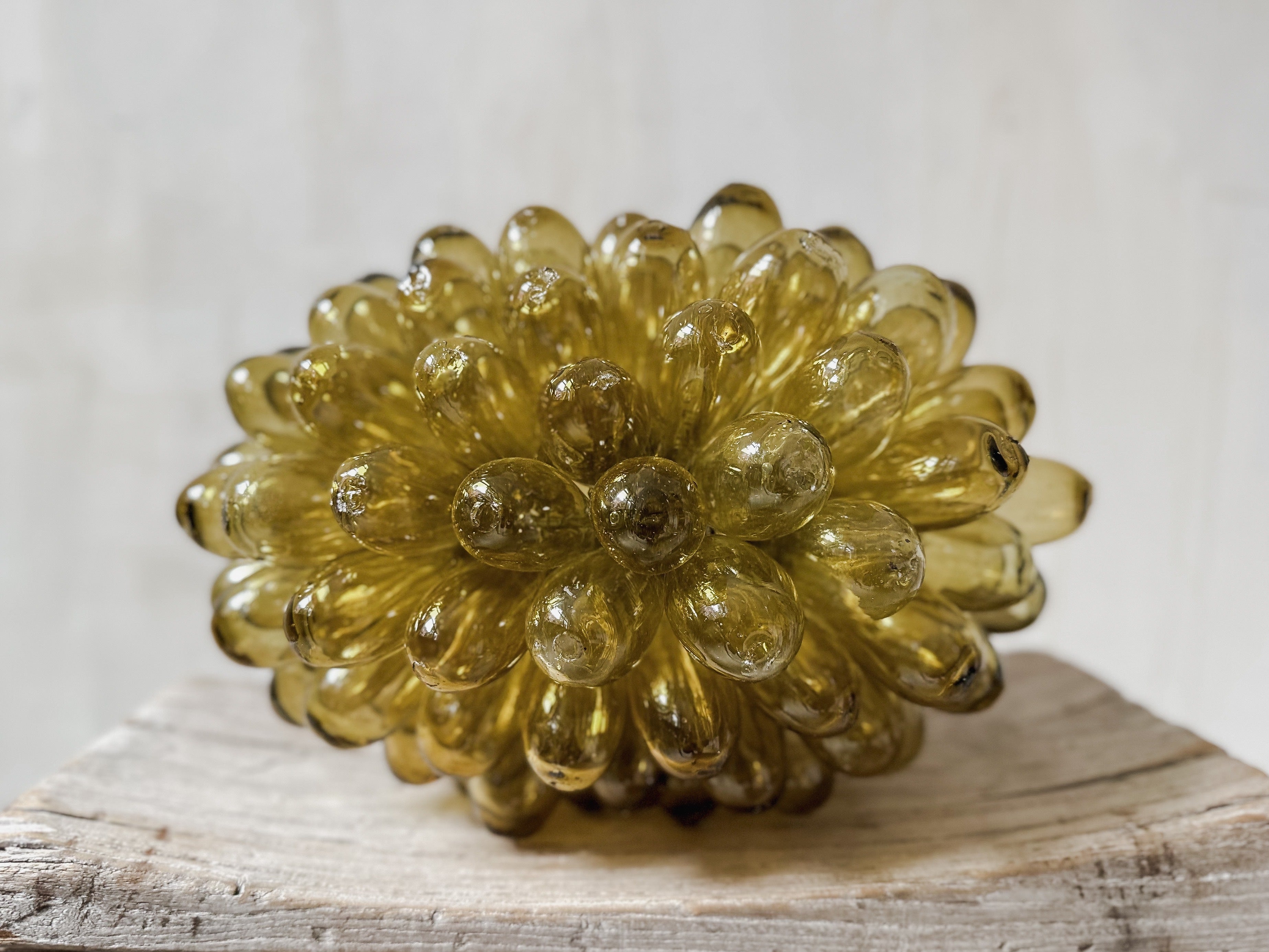 Lampe Glastropfen olivgrün