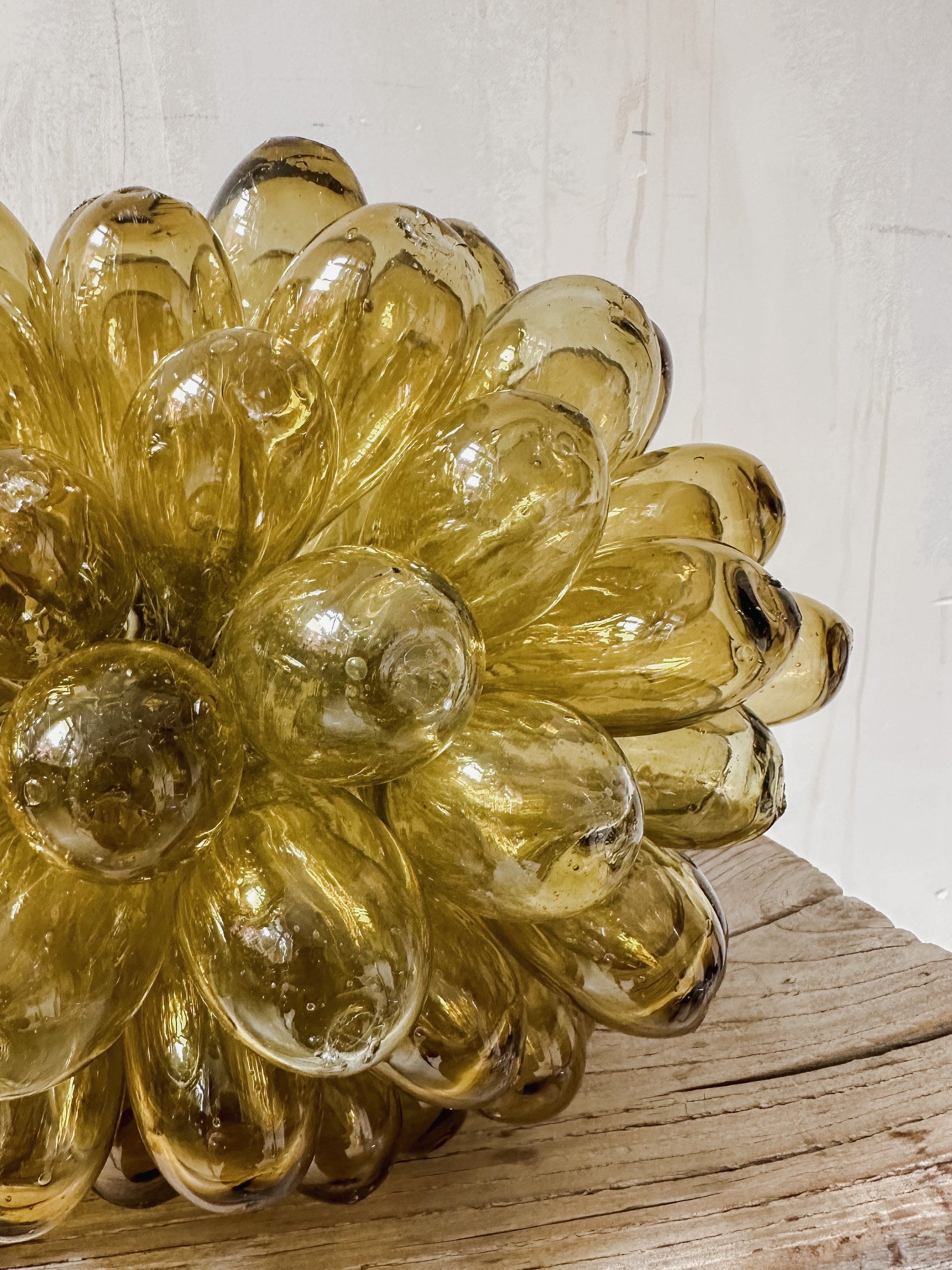Lampe Glastropfen olivgrün