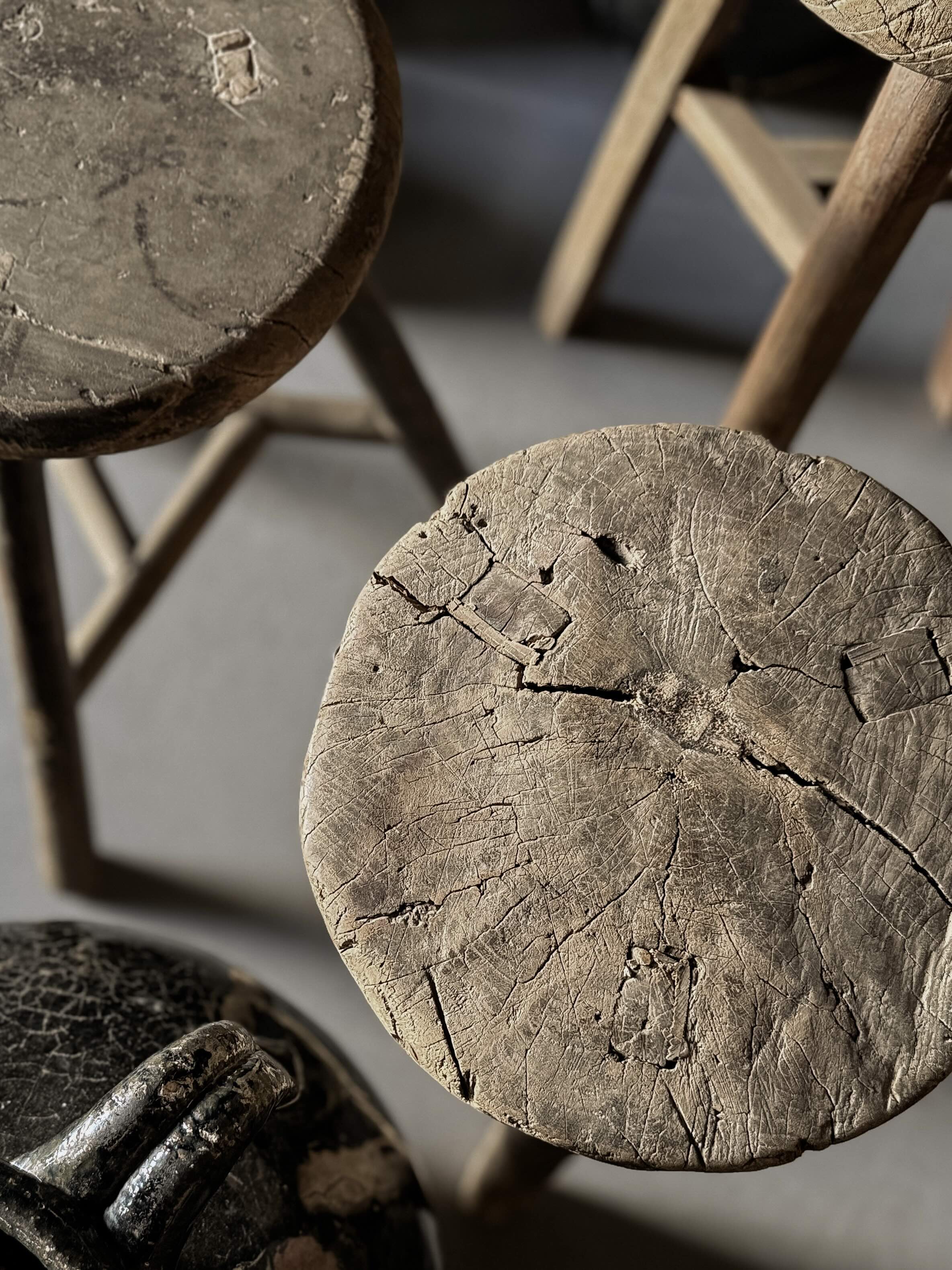 old Chinese round stool – No. 1