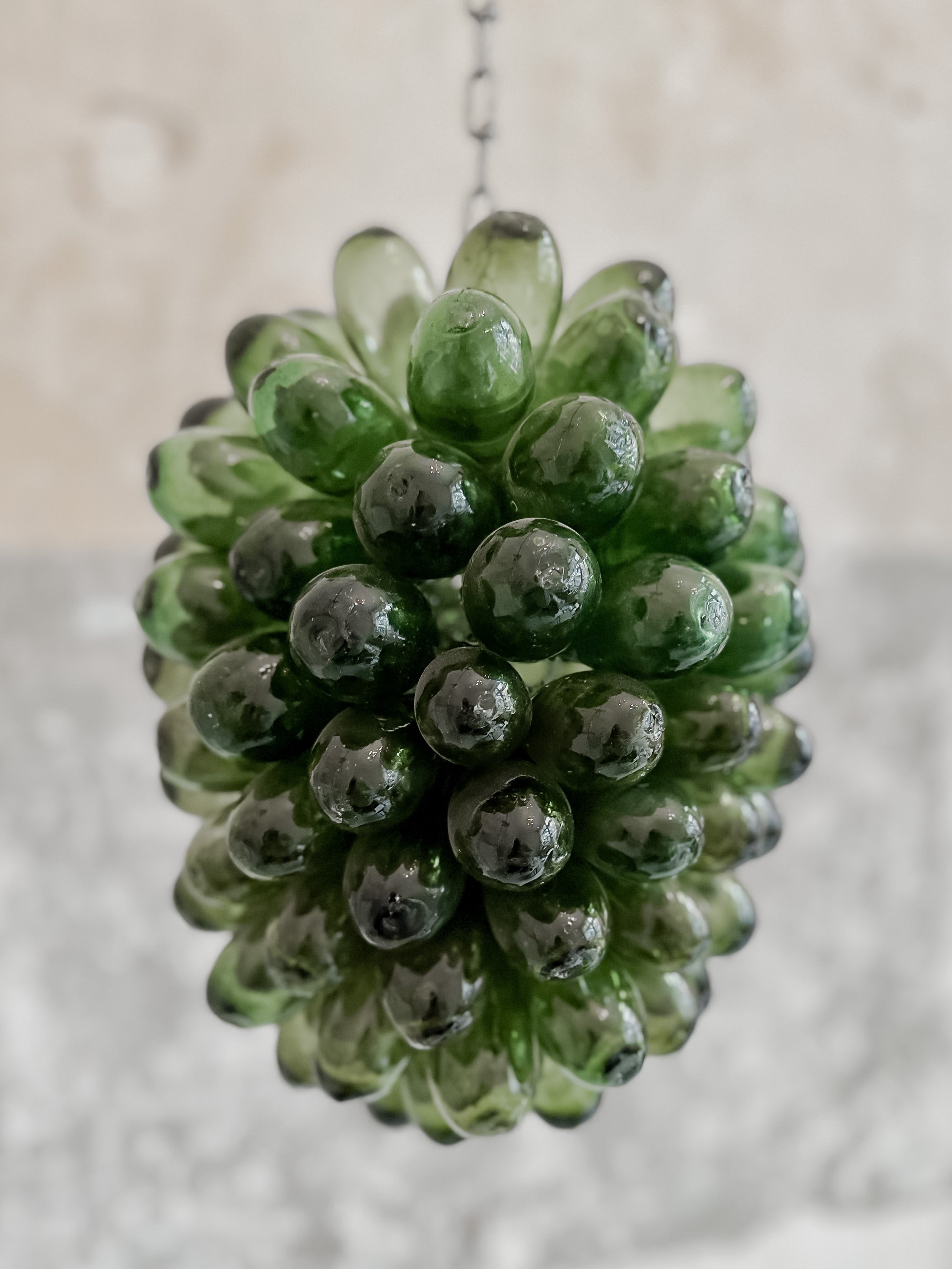 Lampe Glastropfen grün