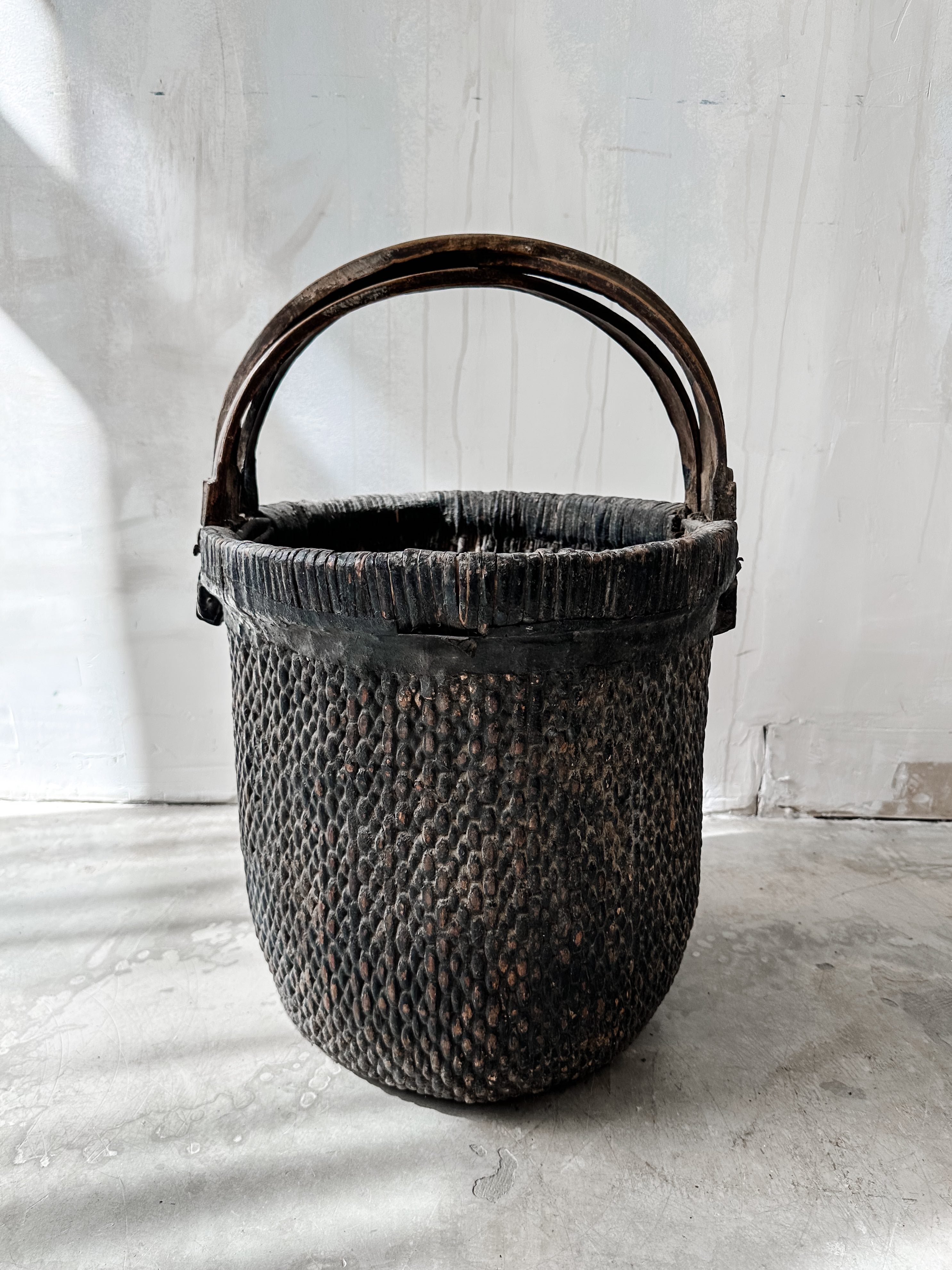 Old reed basket