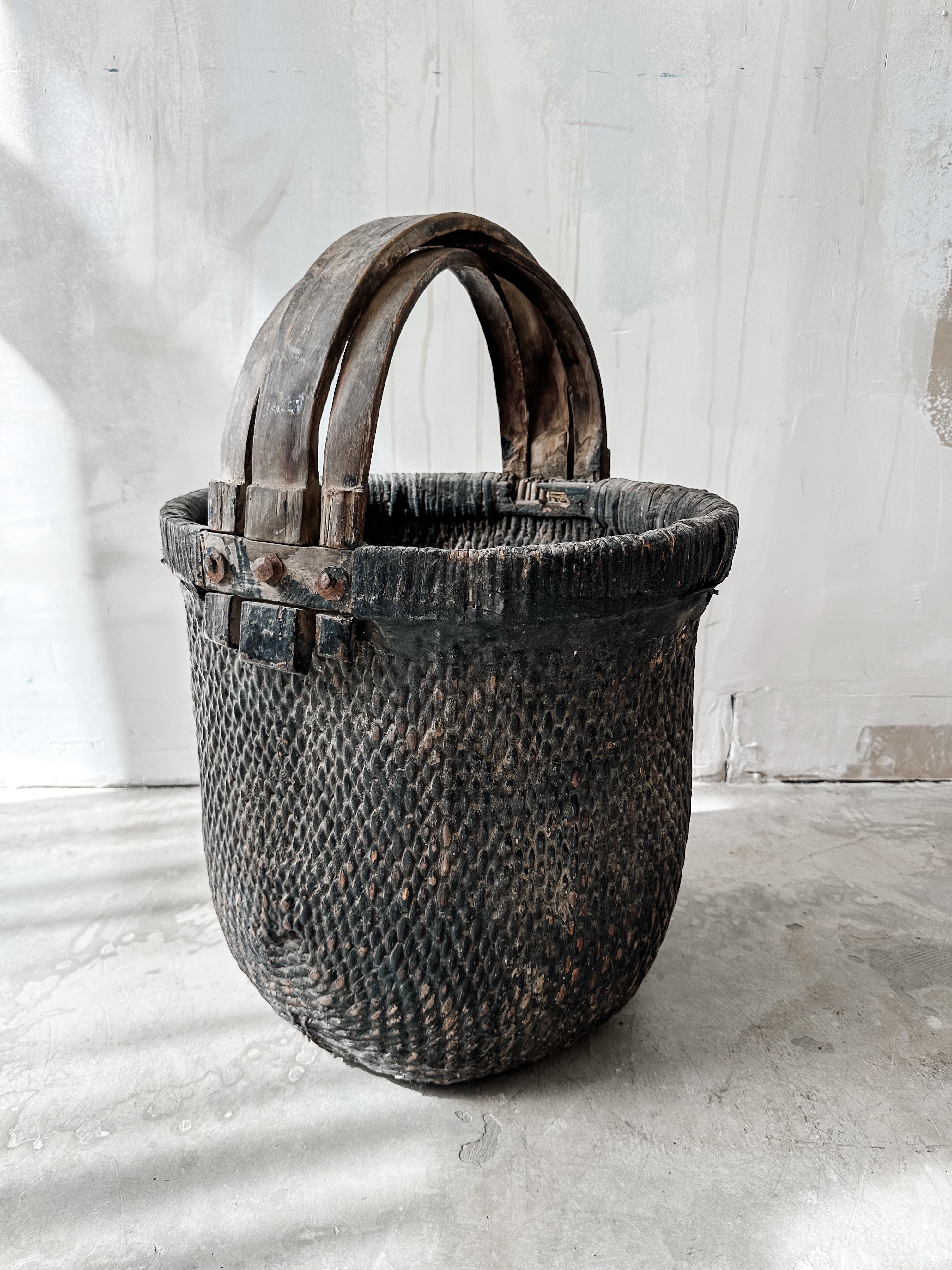 Old reed basket