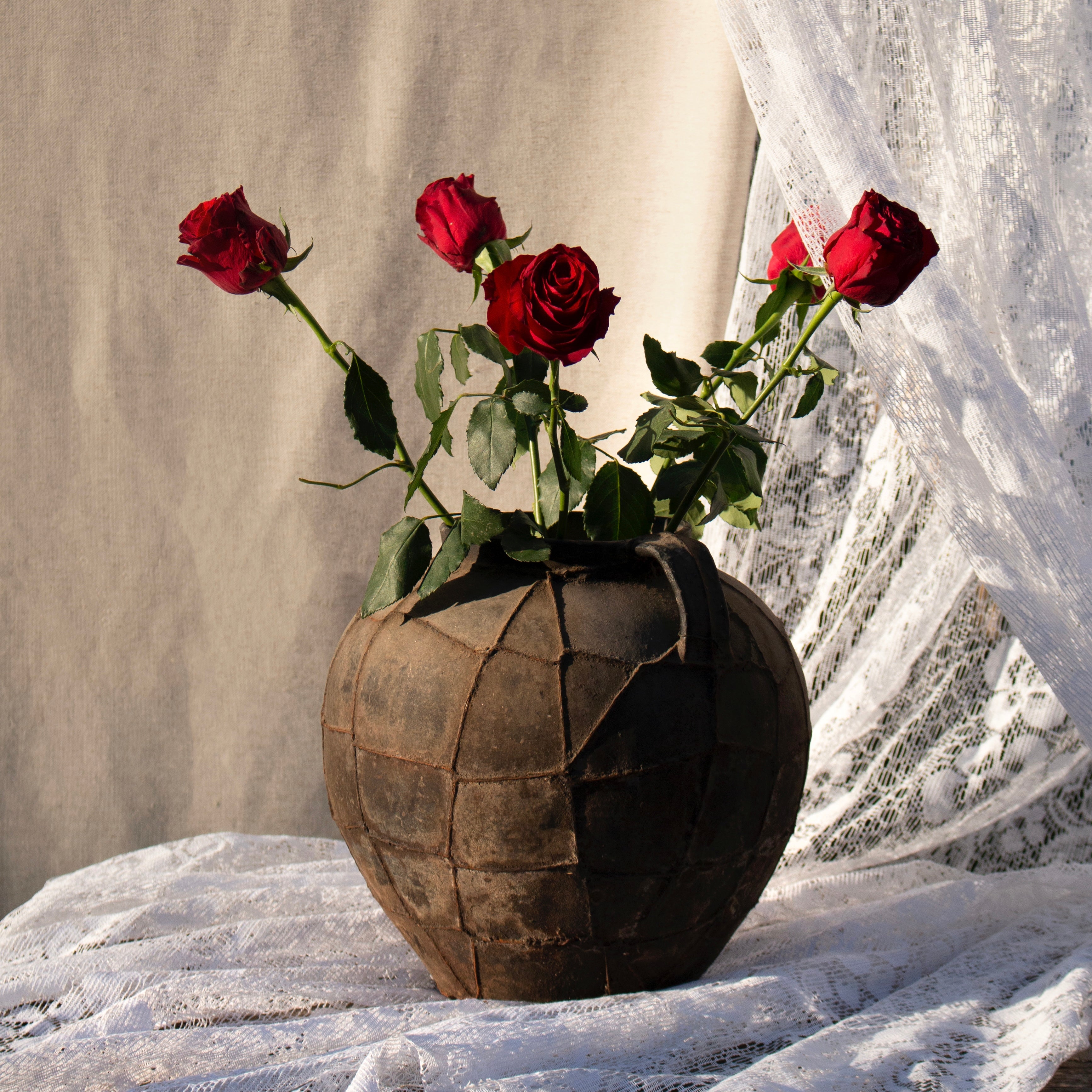 antique signature pot #33