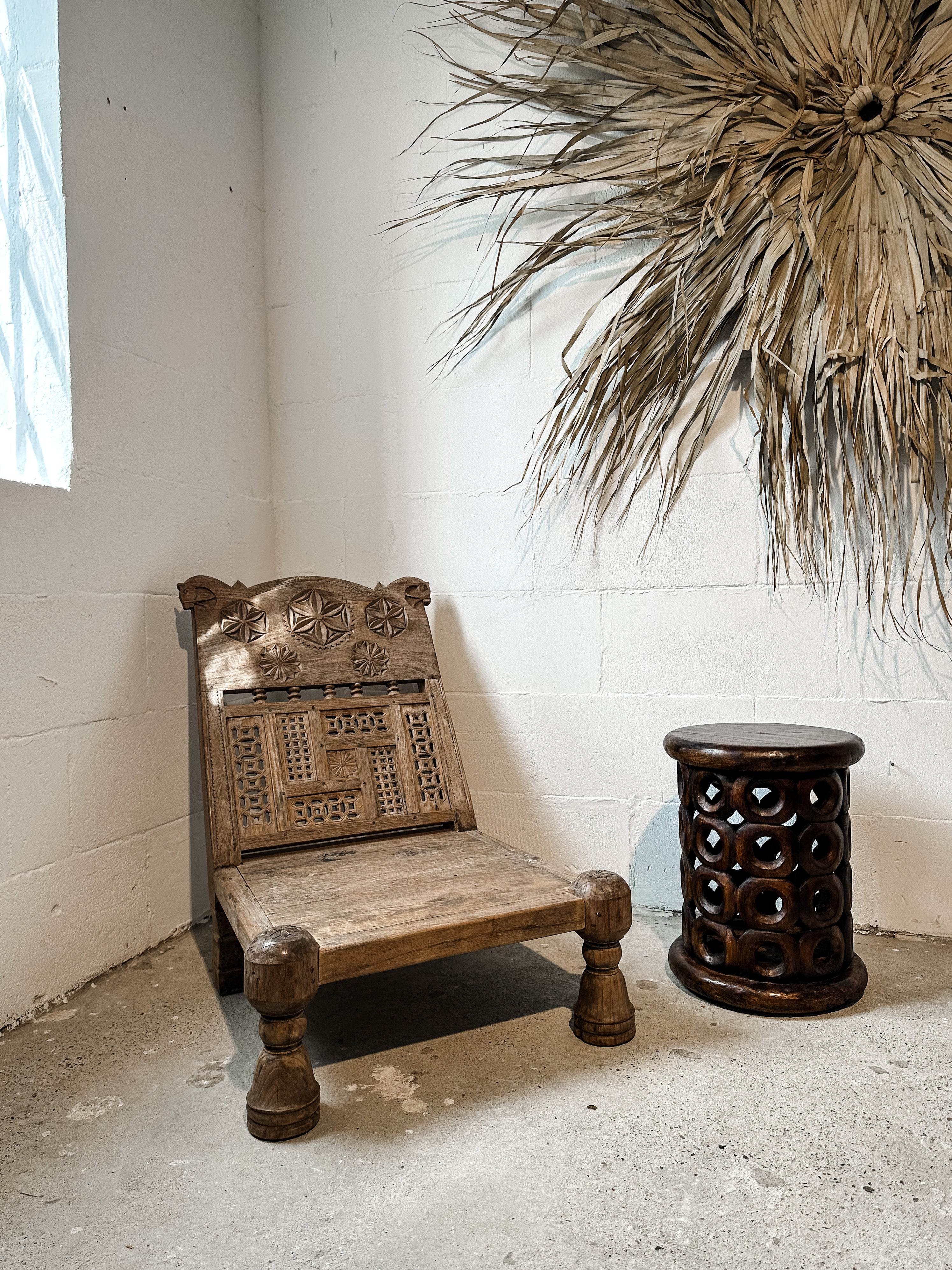 The old Lombok wooden chair