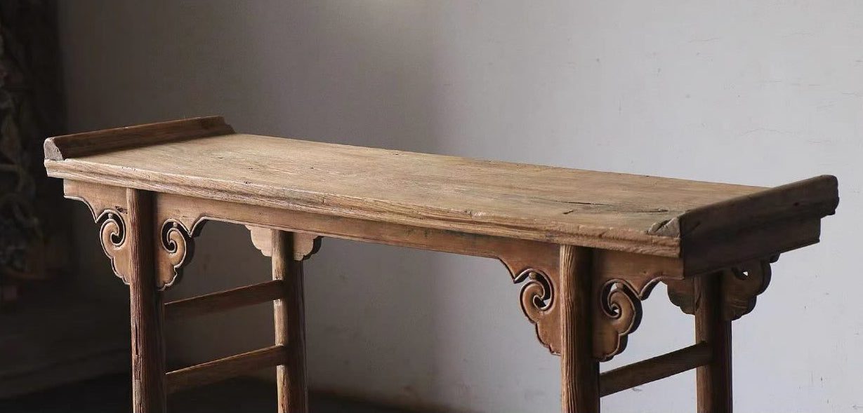 100 year old console table #2
