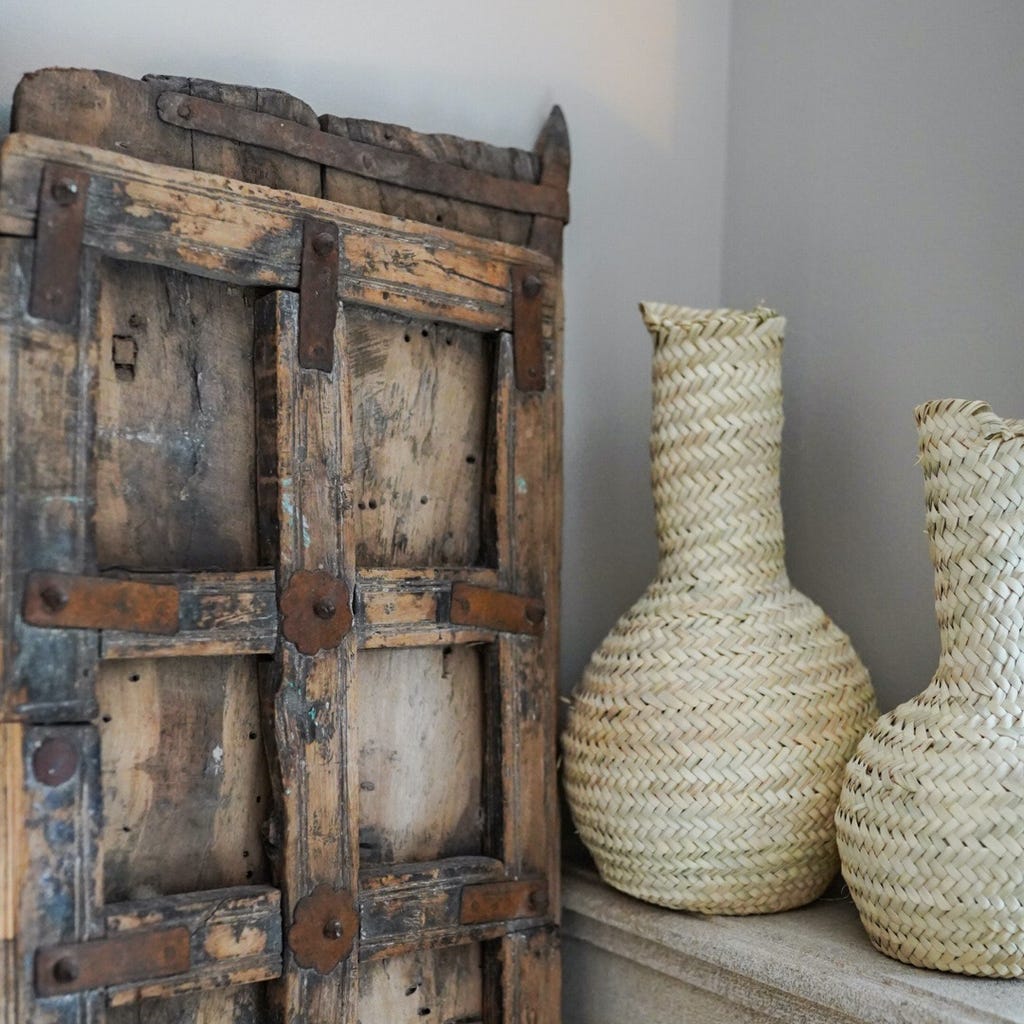 Vase Palmenblätter - Mo's Interior Art
