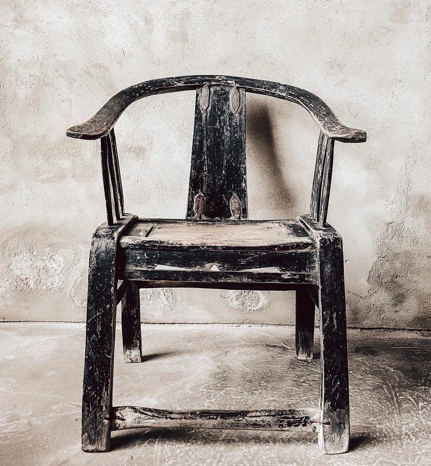 Ancient Chinese horseshoe chair