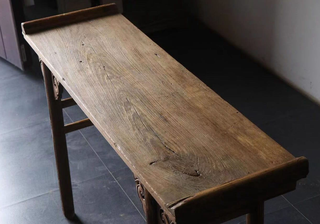 100 year old console table #2