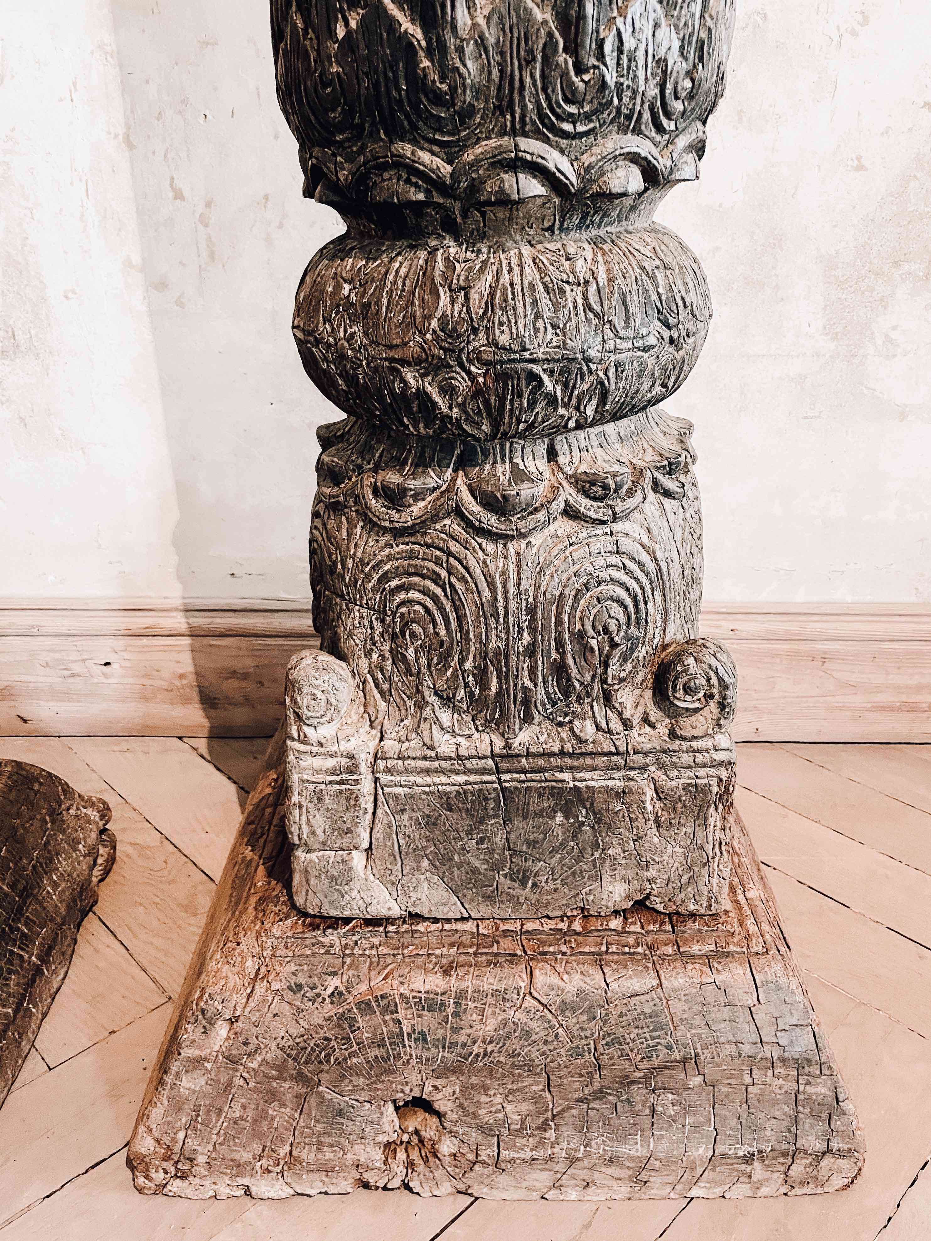 Old Indian pair of pillars