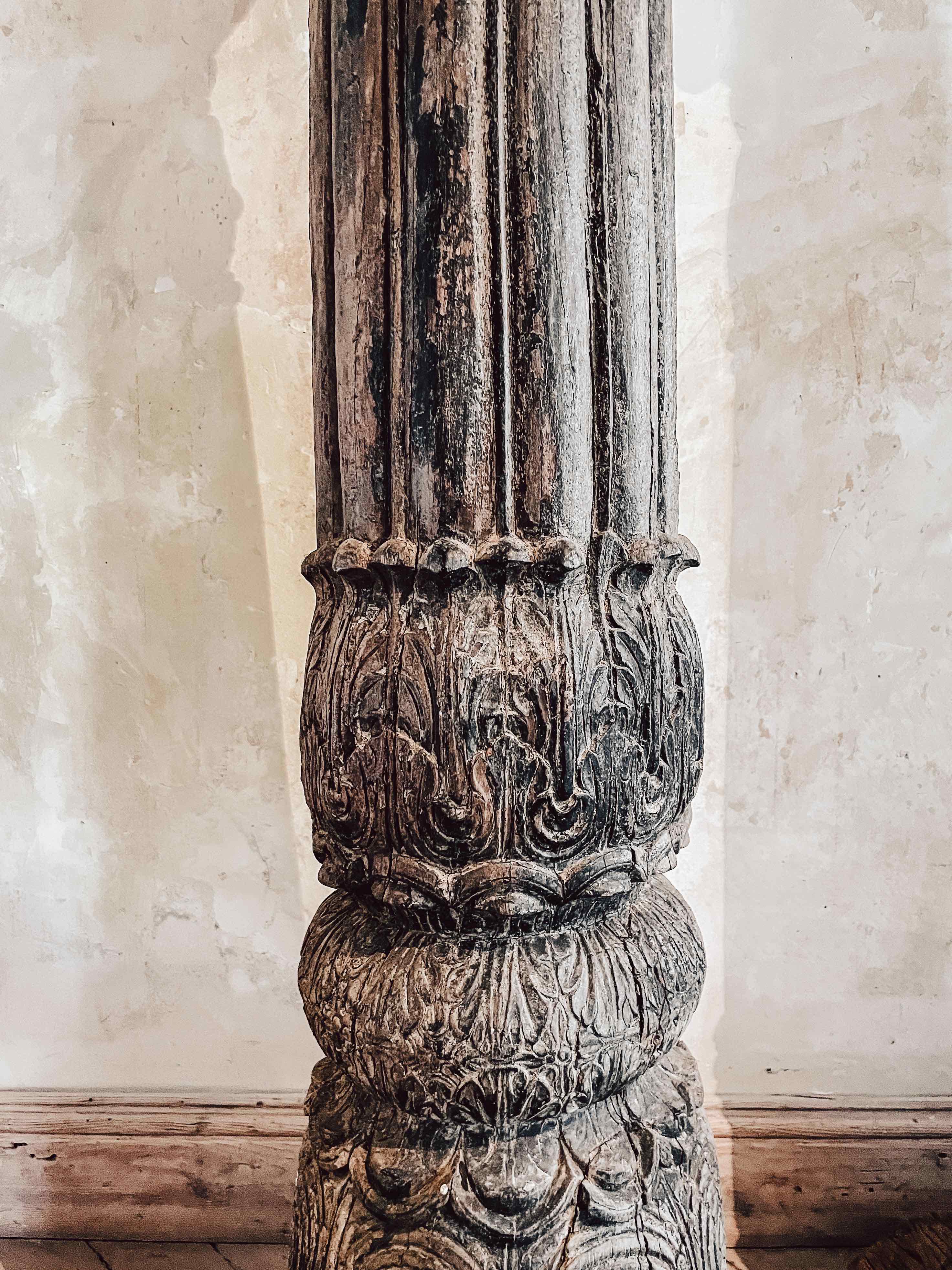 Old Indian pair of pillars