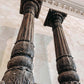 Altes indisches Säulen-Paar