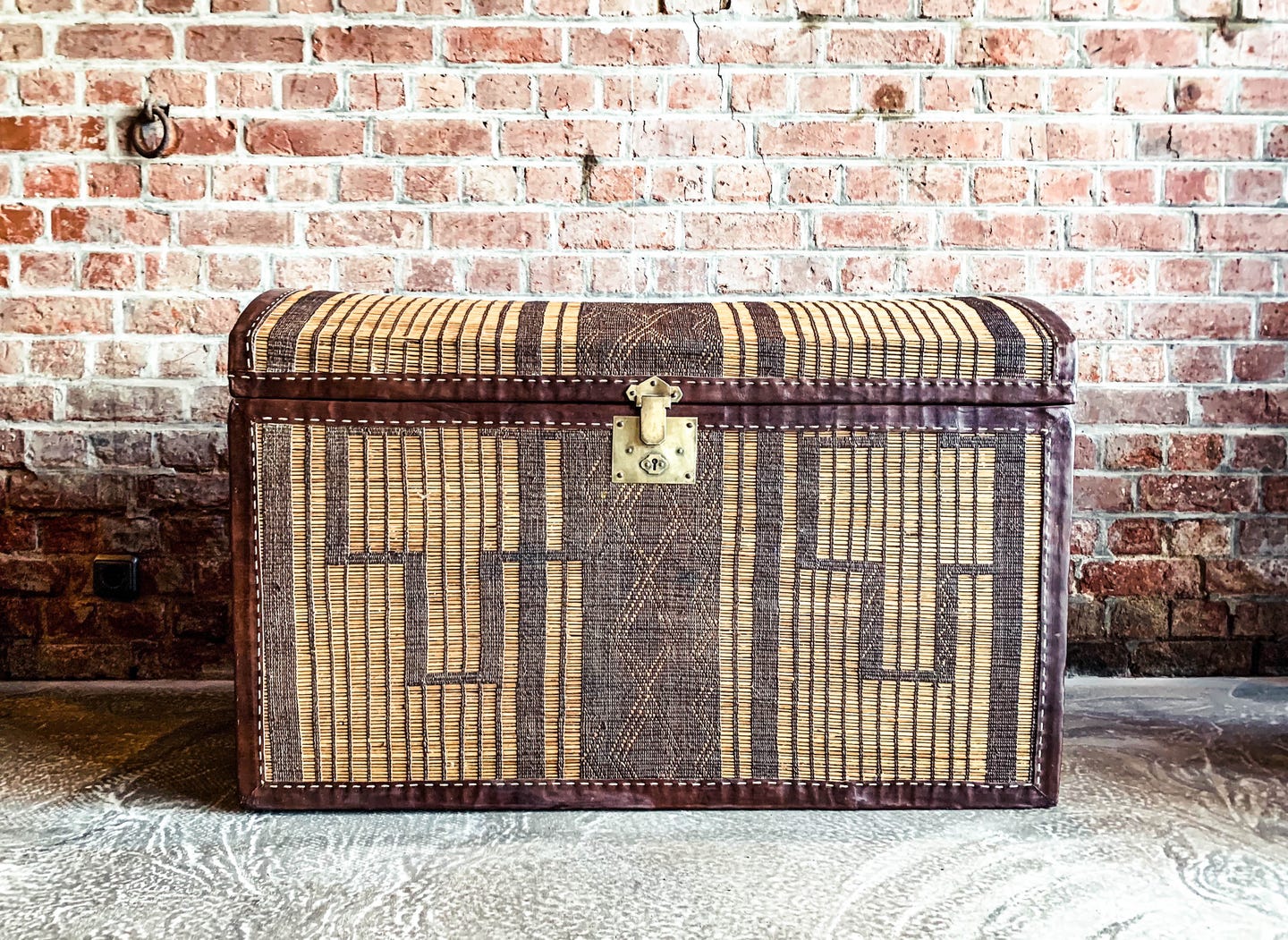 Vintage Truhe Rattan XL - Mo's Interior Art