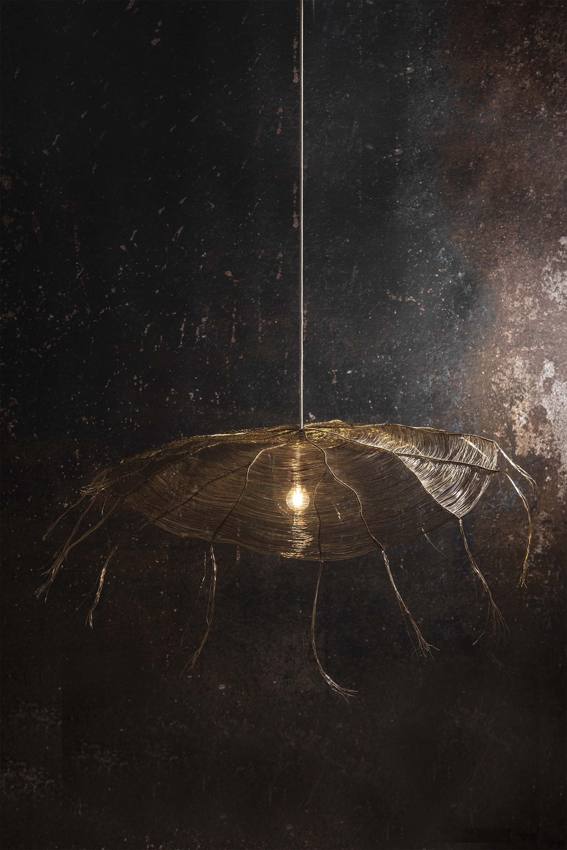 Suspension lamp Rhizome brass