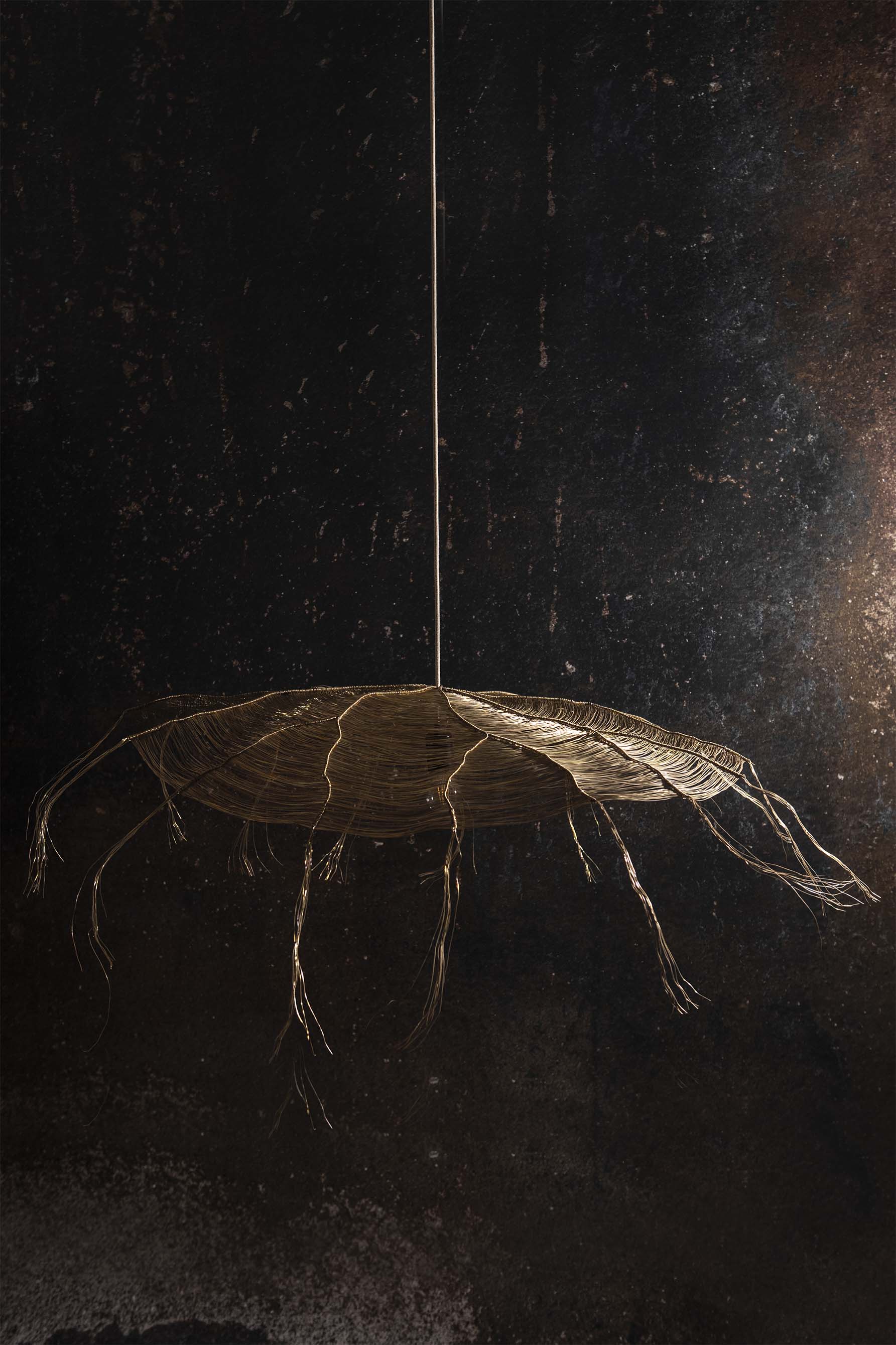 Suspension lamp Rhizome brass