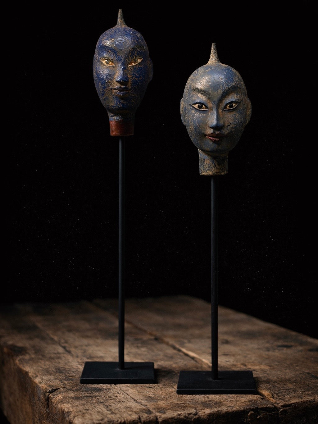 sculptural heads – collector’s pair