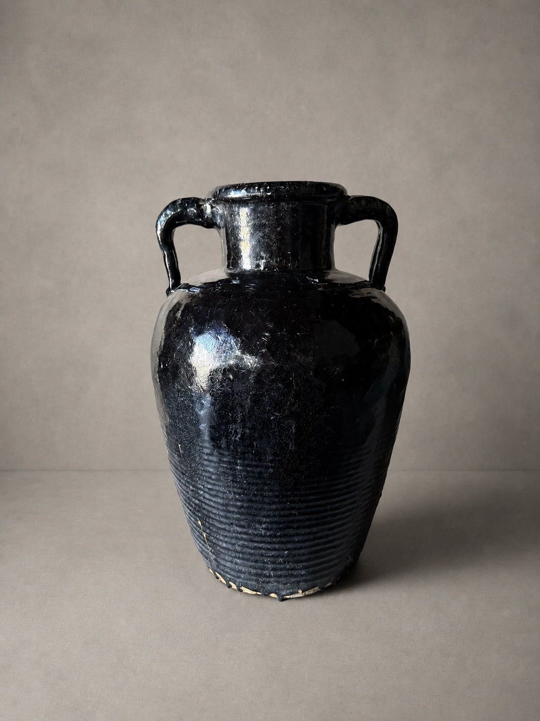 Shanxi black - tall vessel / handle No. 3