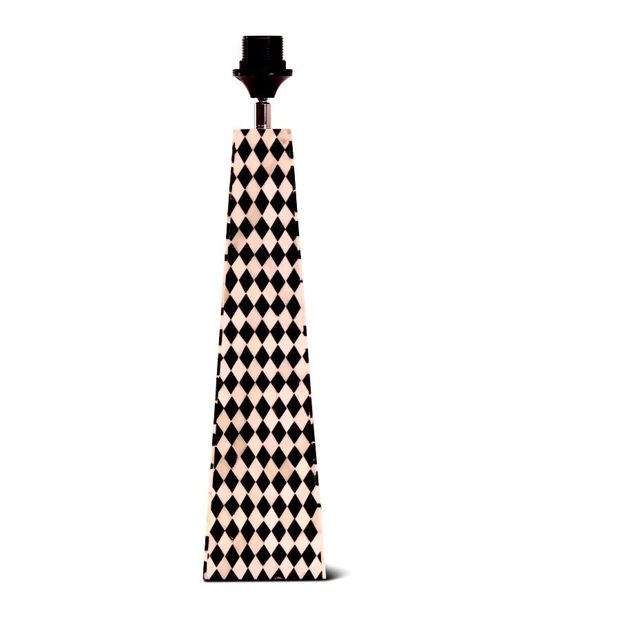 table lamp bone inlay black/white
