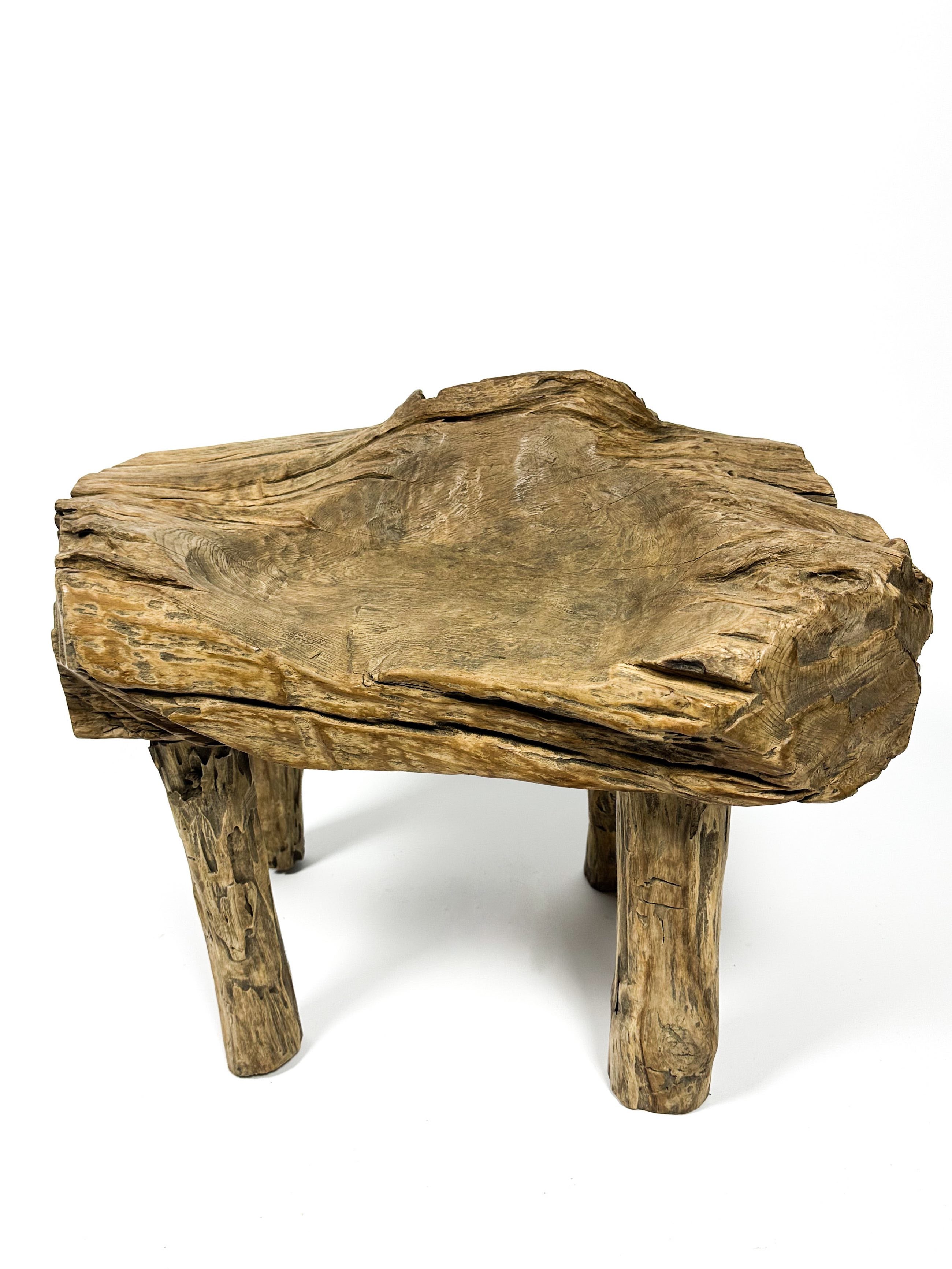 The small primitive teak chair #1
