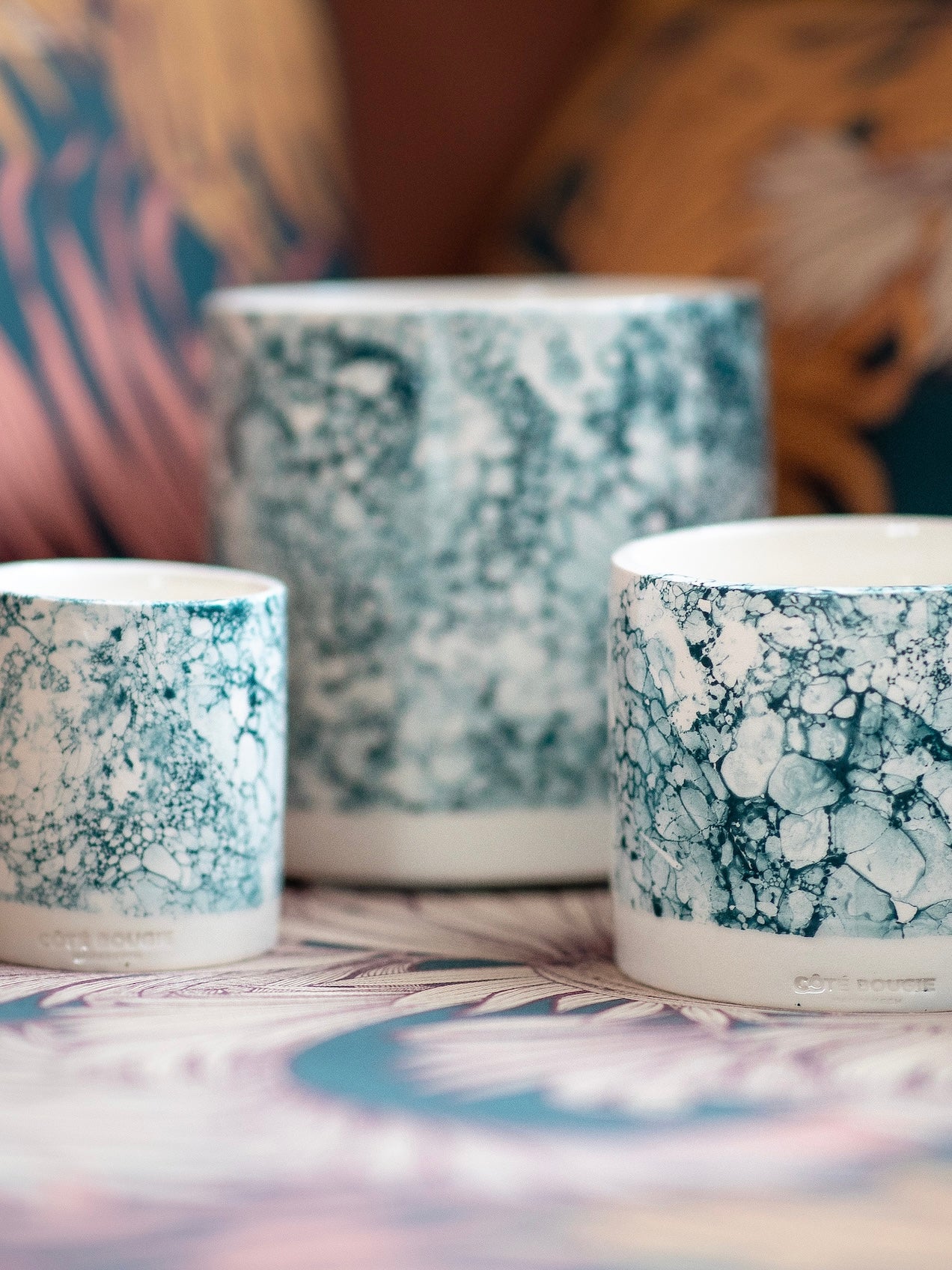 Scented candle Marbled Collection Jasmine