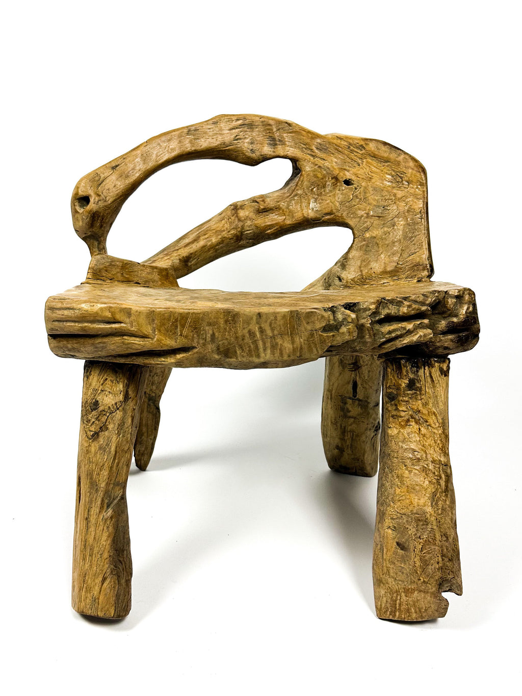 The small primitive teak bench #2