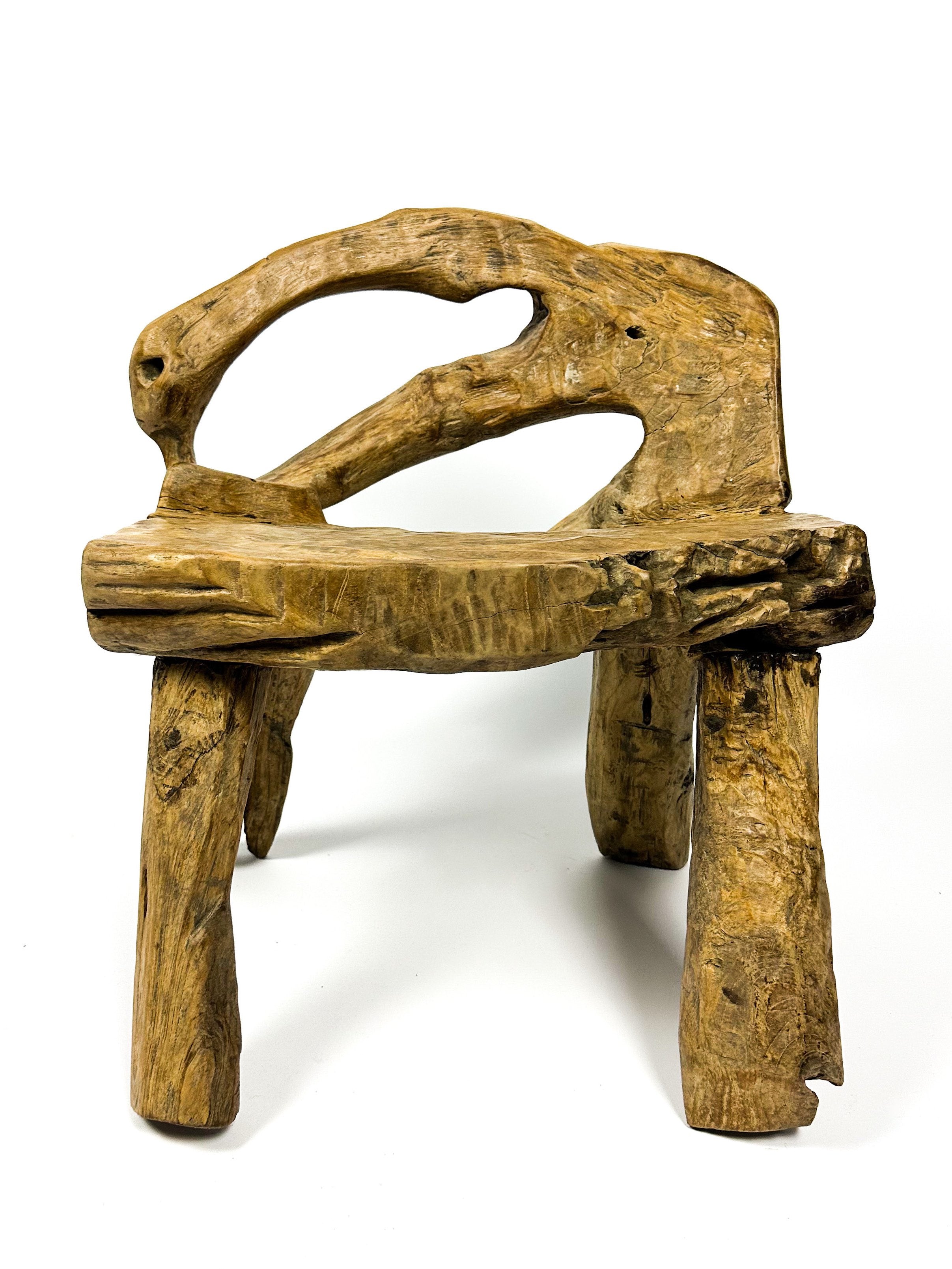 The small primitive teak bench #2