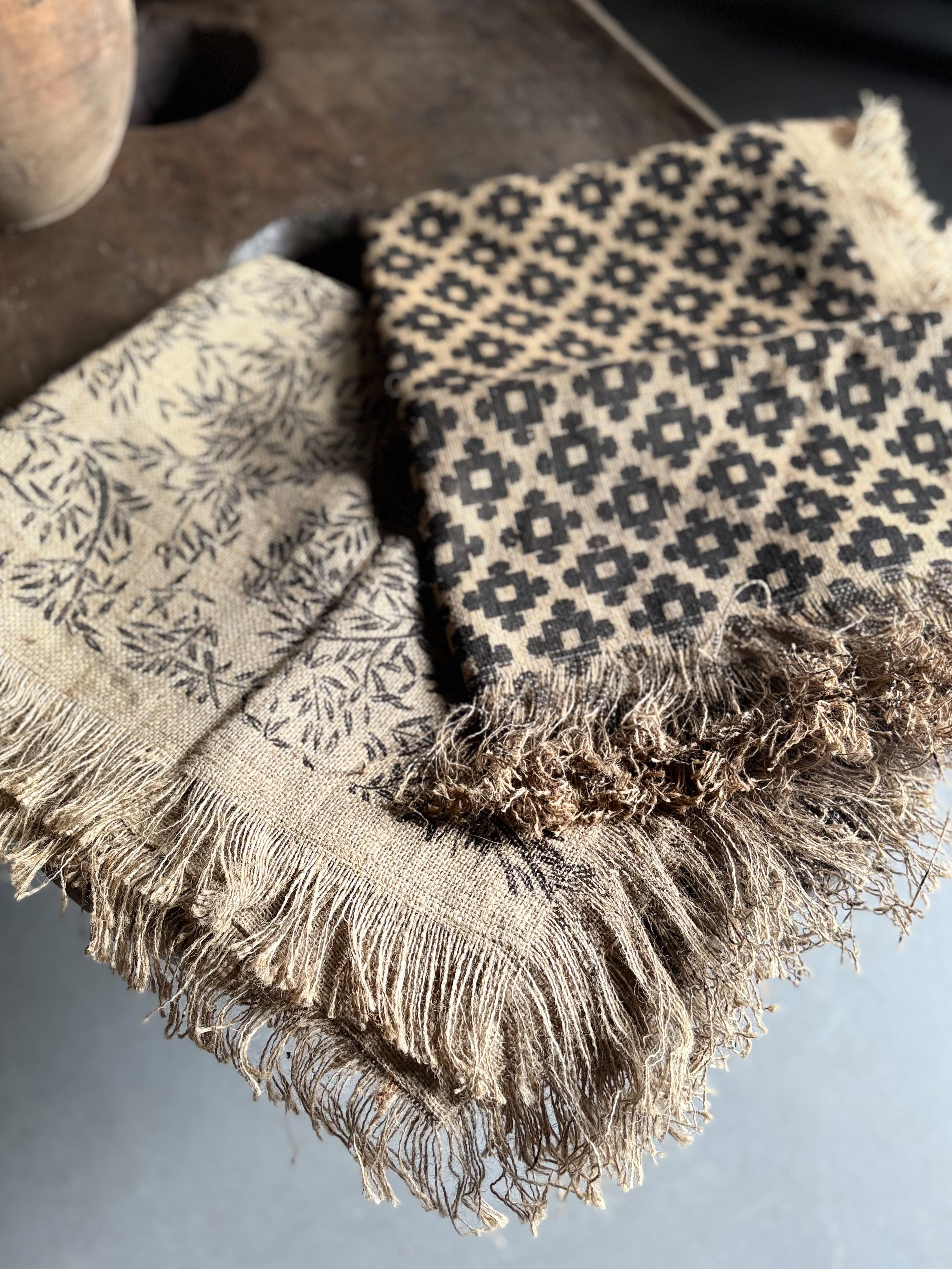 large cushion cover natural fiber