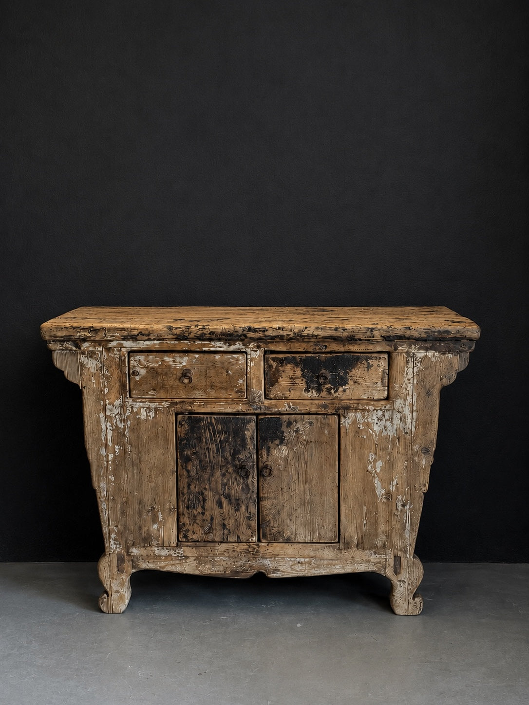 patinated Chinese storage cabinet