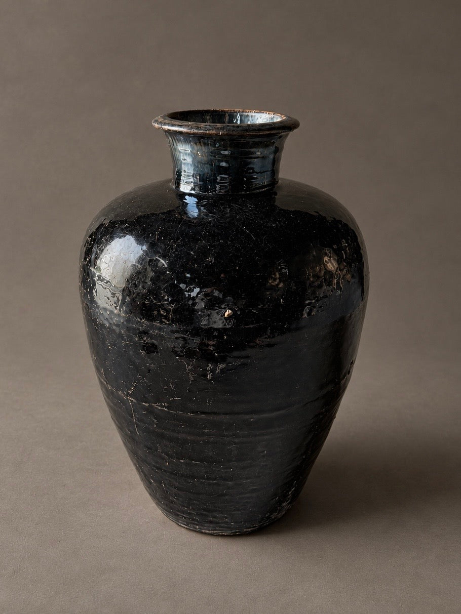 Shanxi black - tall vessel / high neck No. 1